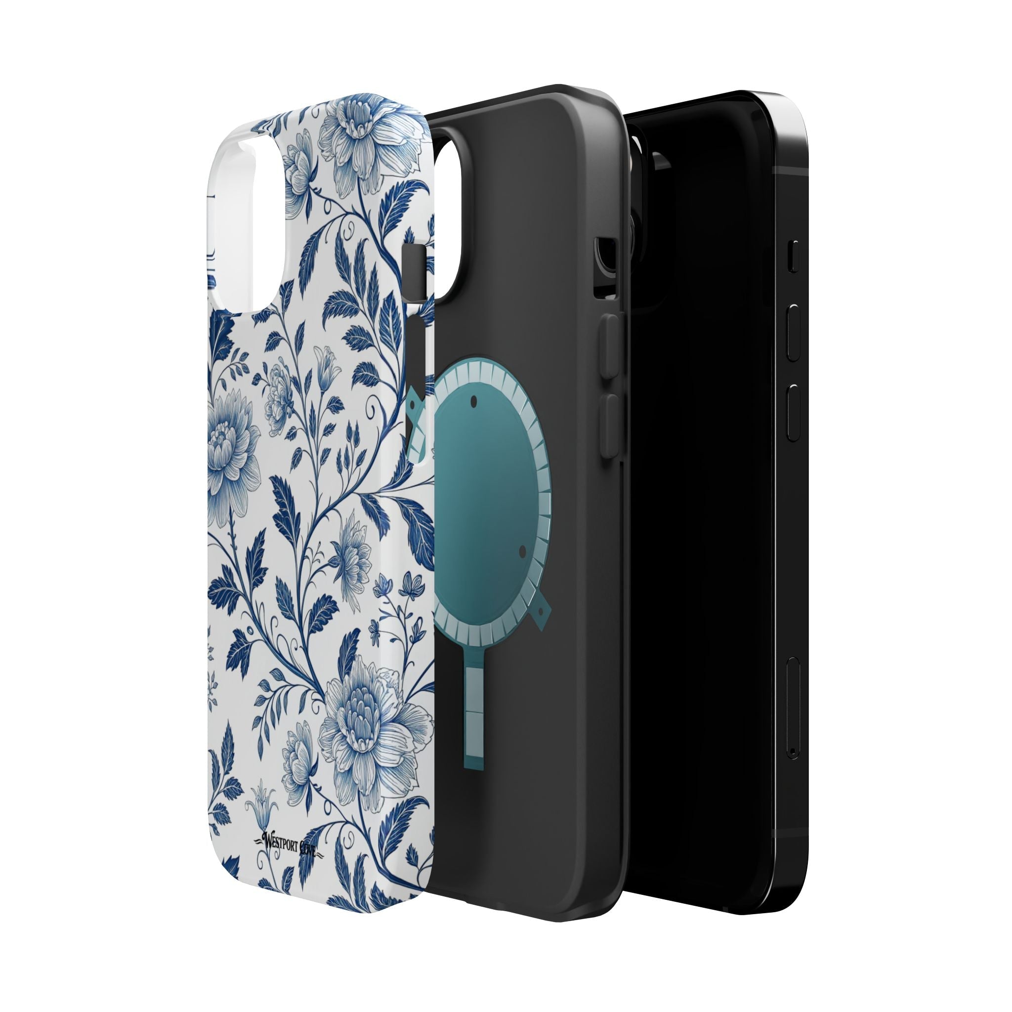 Floral Blue Porcelain - Extreme MagSafe Phone Case - Westport Cove