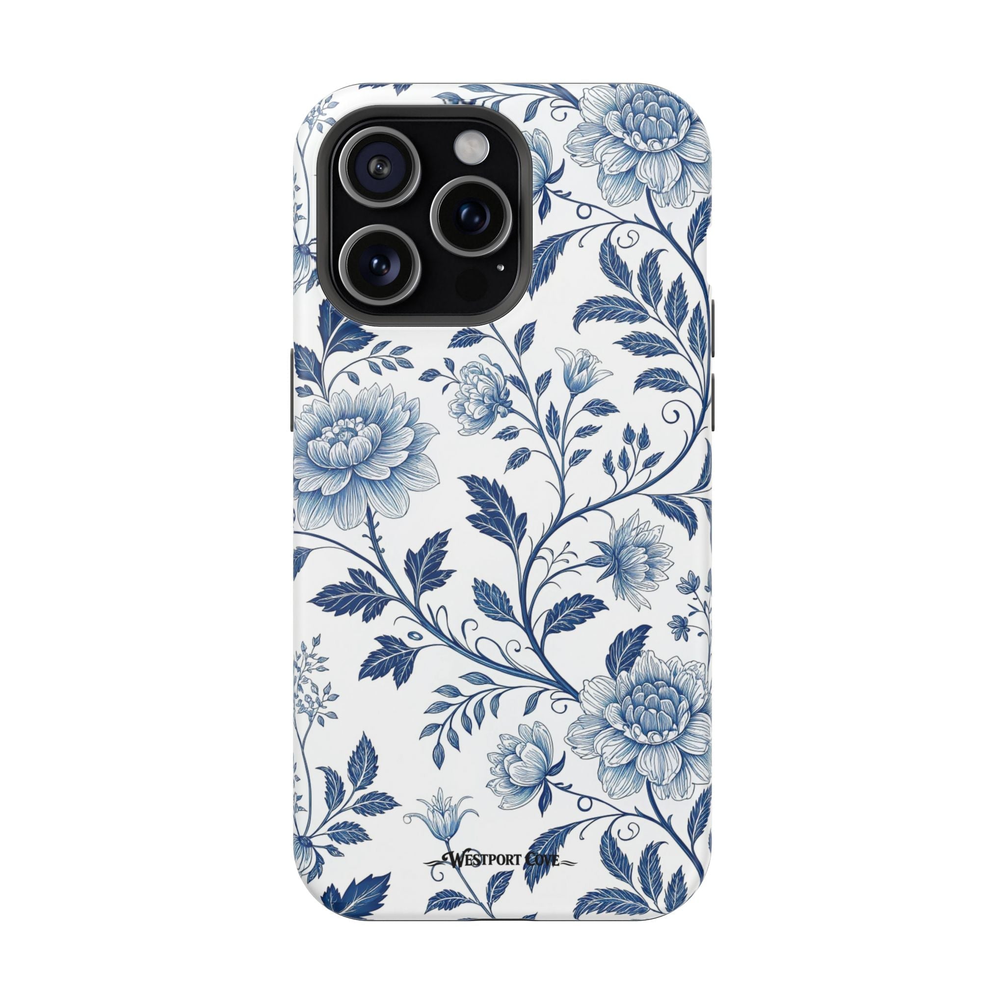 Floral Blue Porcelain - Extreme MagSafe Phone Case - Westport Cove