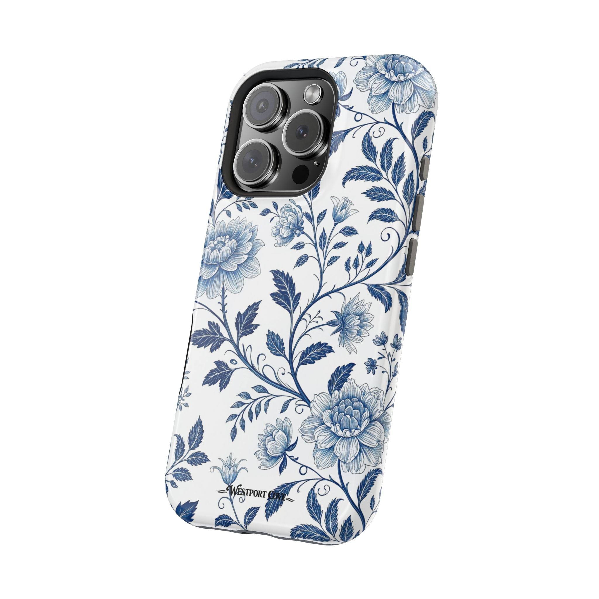Floral Blue Porcelain - Extreme MagSafe Phone Case - Westport Cove