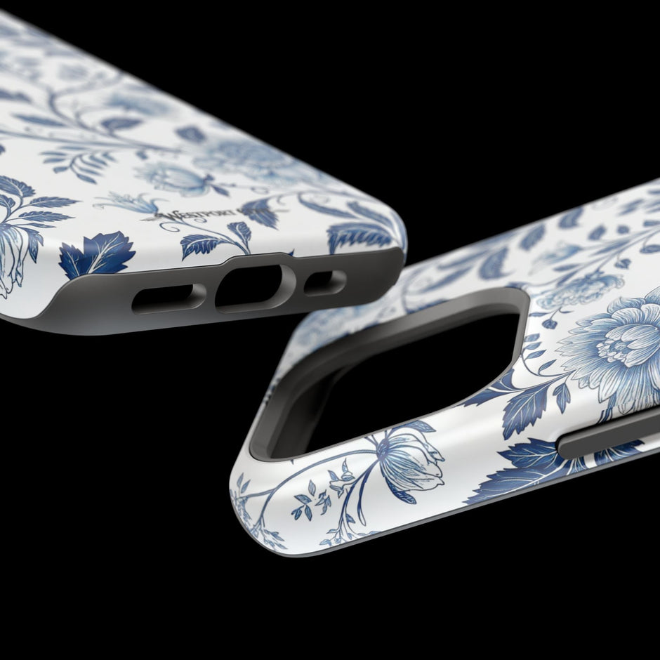 Floral Blue Porcelain - Extreme MagSafe Phone Case - Westport Cove