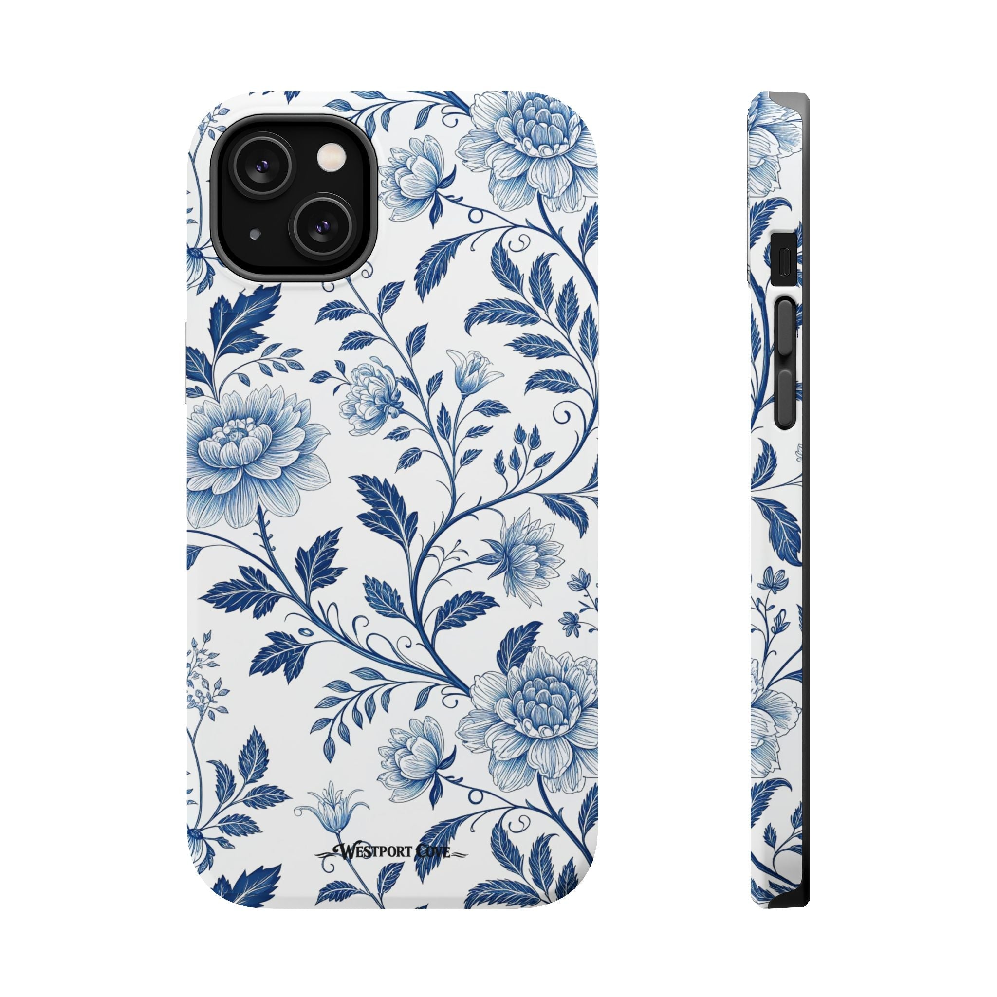 Floral Blue Porcelain - Extreme MagSafe Phone Case - Westport Cove