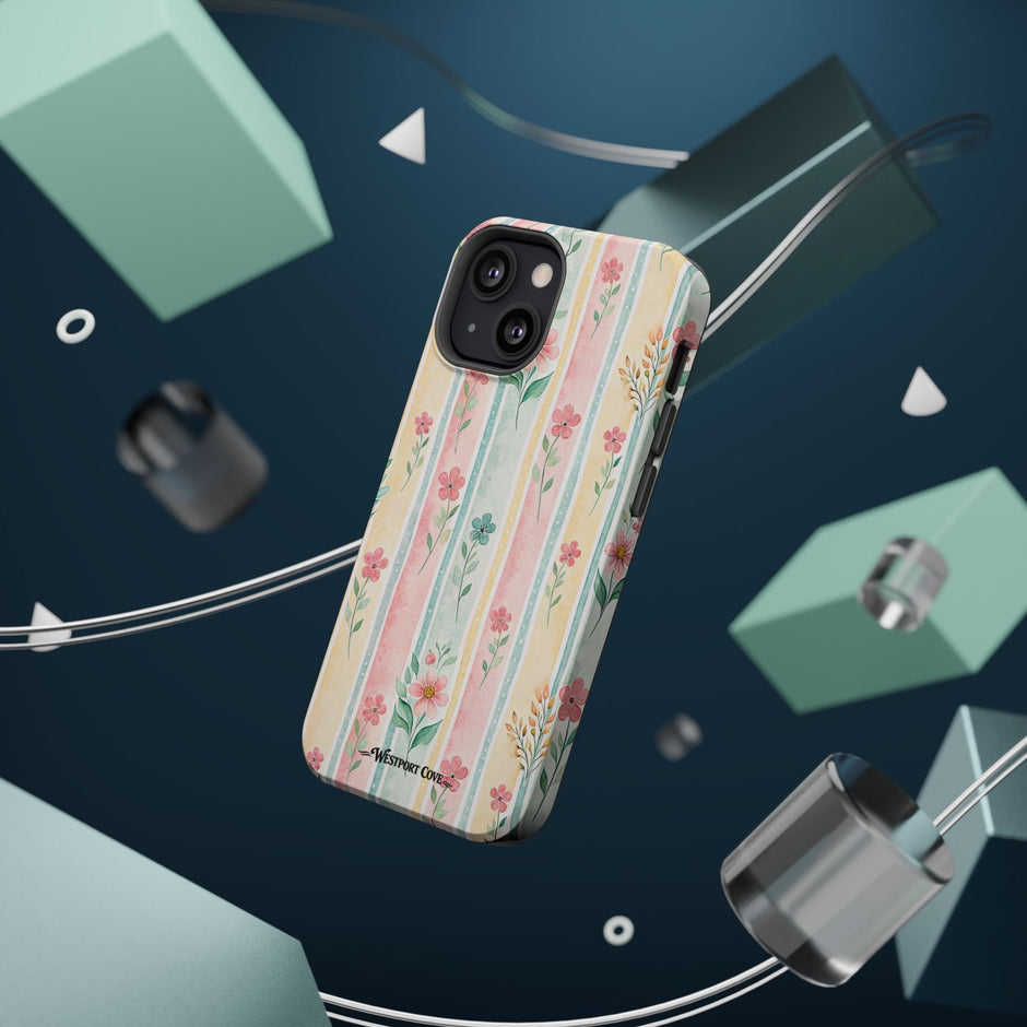Floral Stripe - Extreme MagSafe Phone Case - Westport Cove