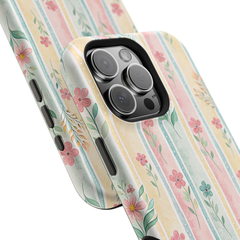 Floral Stripe - Extreme MagSafe Phone Case - Westport Cove