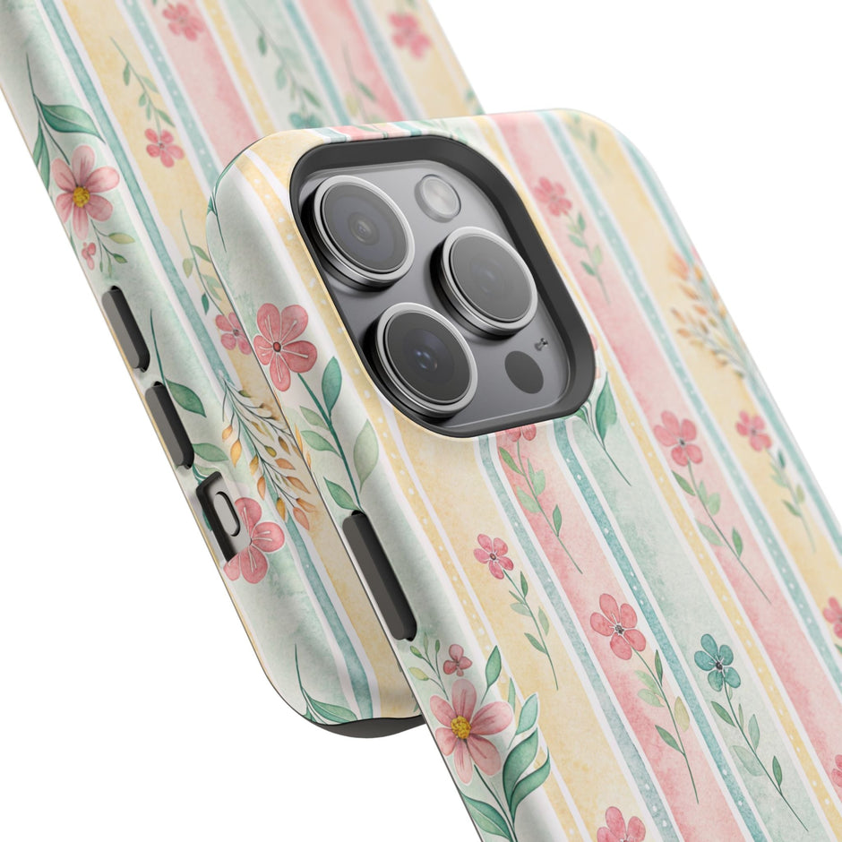 Floral Stripe - Extreme MagSafe Phone Case - Westport Cove
