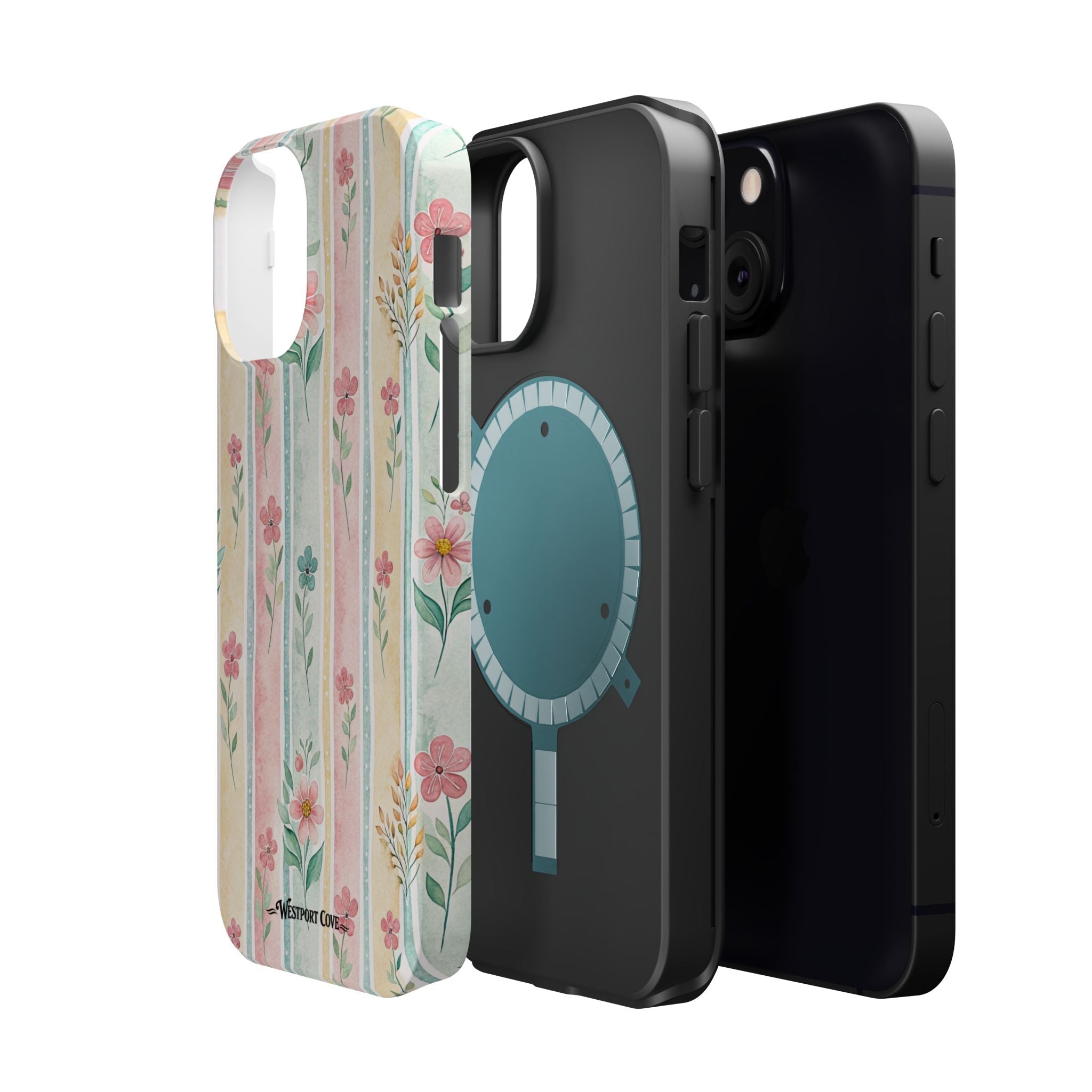 Floral Stripe - Extreme MagSafe Phone Case - Westport Cove