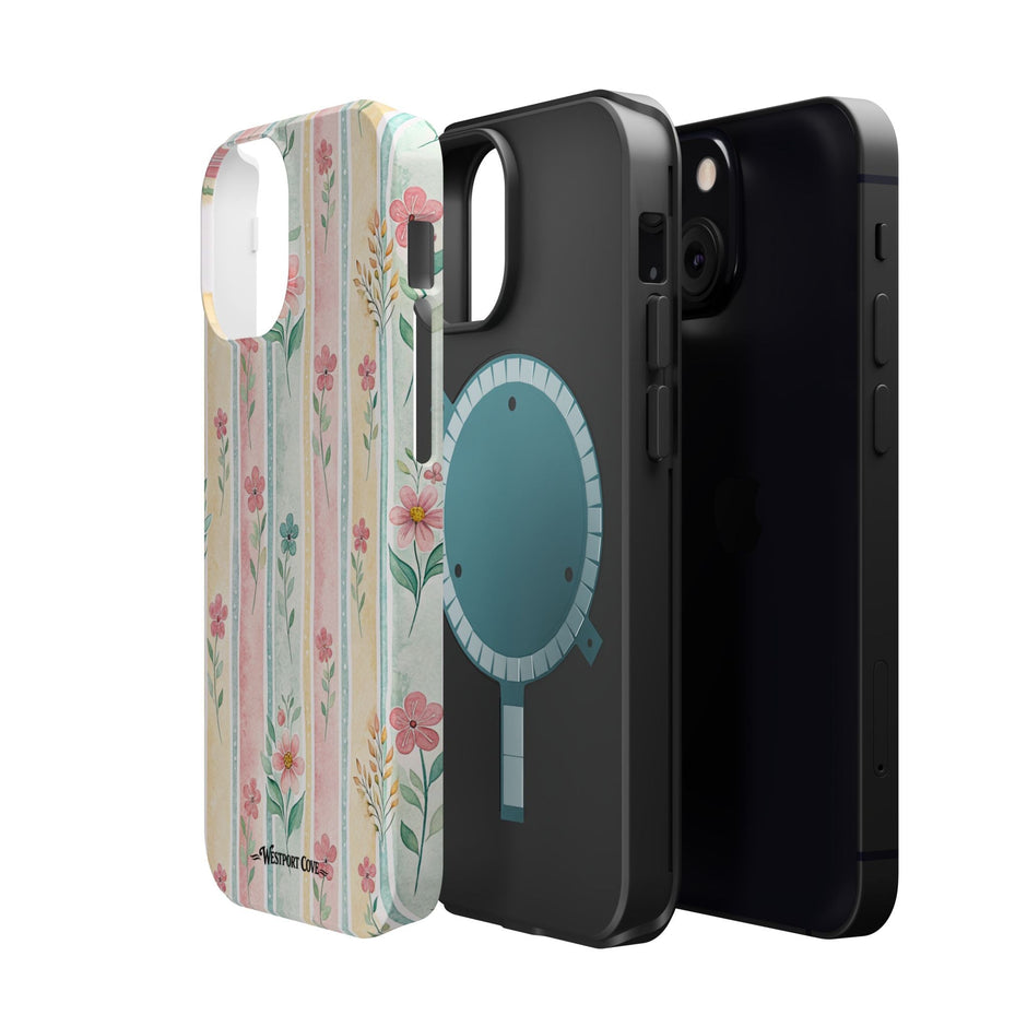 Floral Stripe - Extreme MagSafe Phone Case - Westport Cove