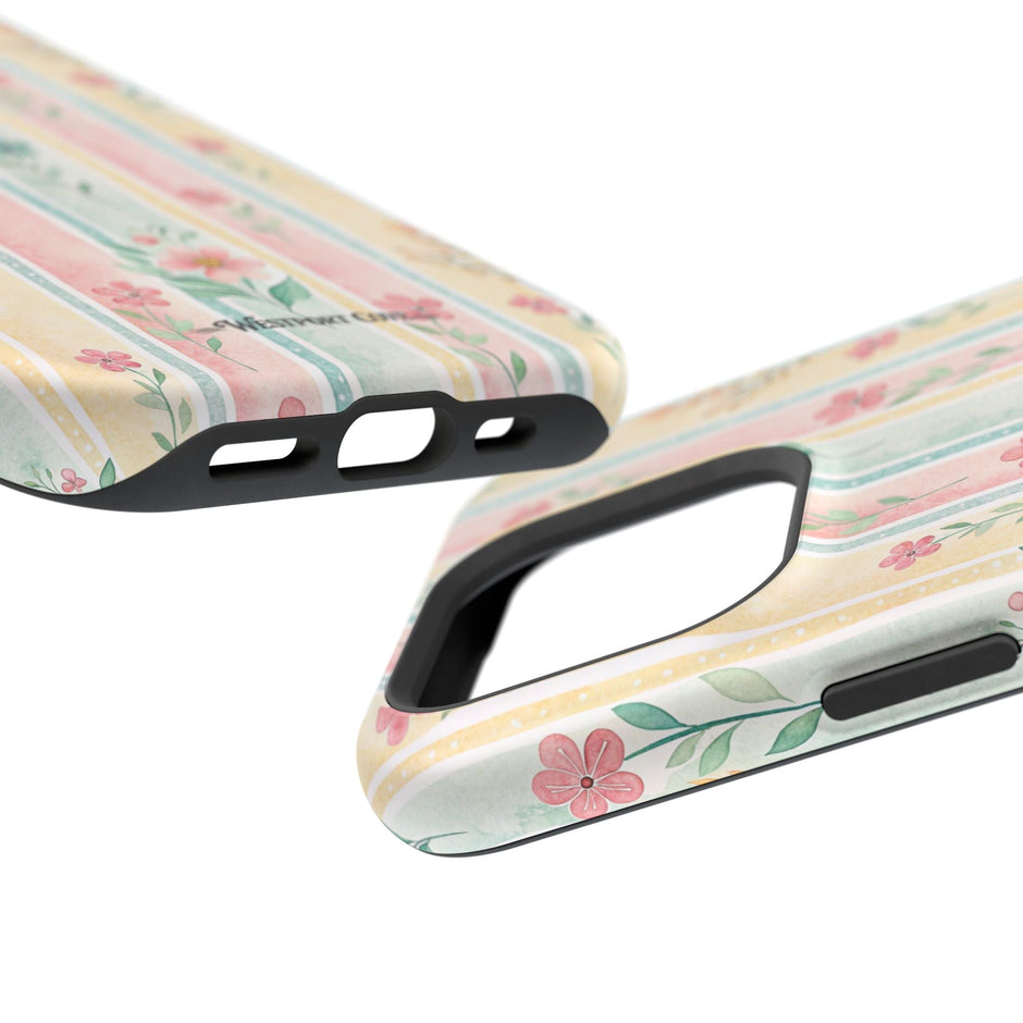Floral Stripe - Extreme MagSafe Phone Case - Westport Cove