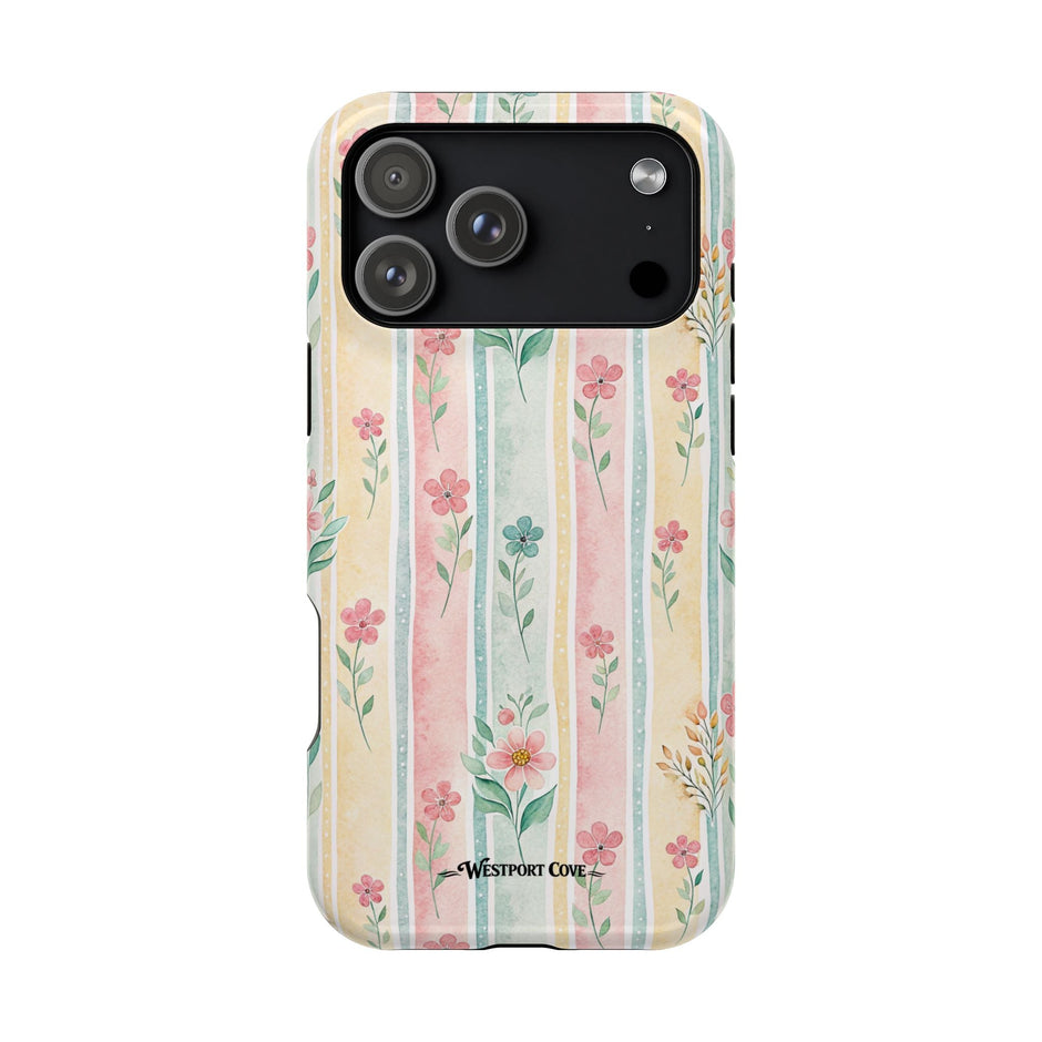Floral Stripe - Extreme MagSafe Phone Case - Westport Cove