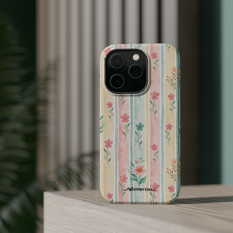 Floral Stripe - Extreme MagSafe Phone Case - Westport Cove