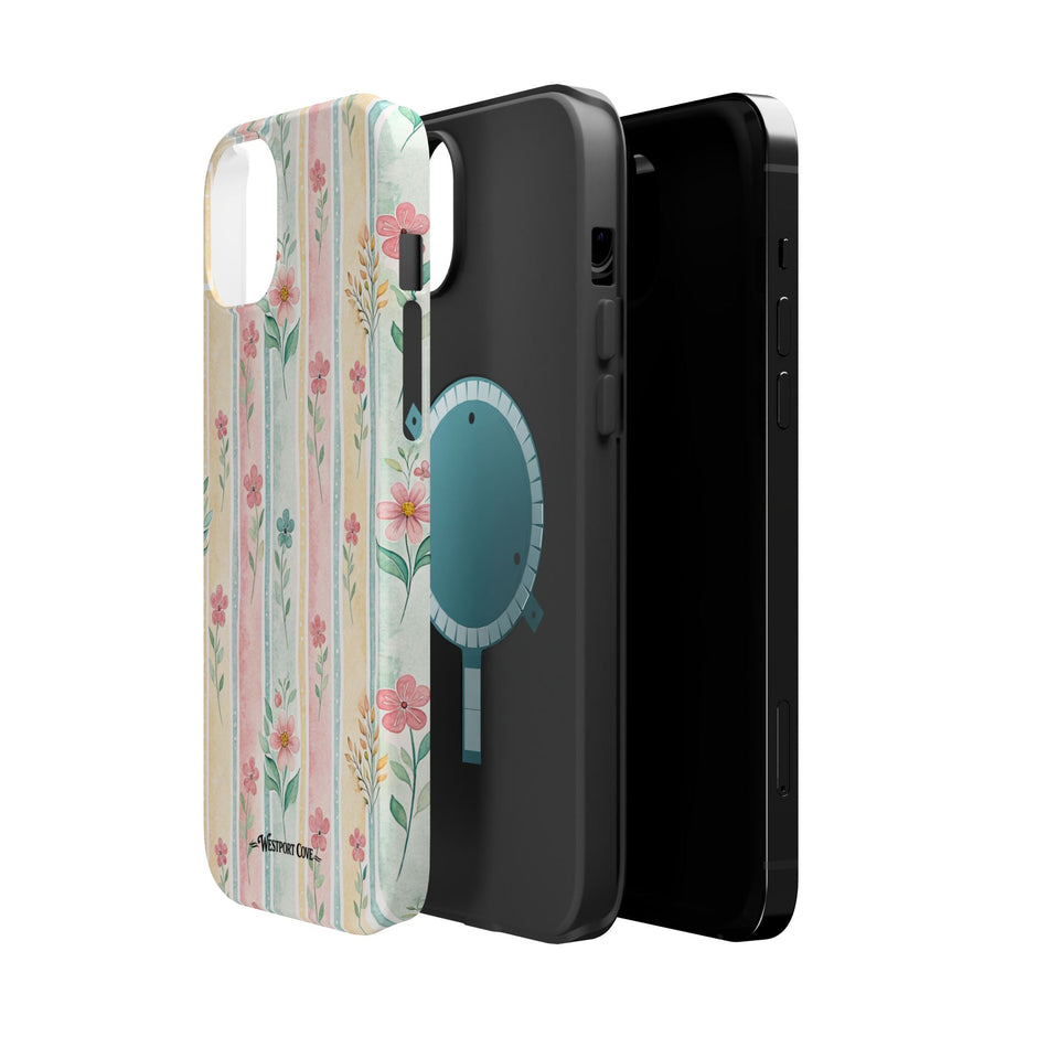 Floral Stripe - Extreme MagSafe Phone Case - Westport Cove