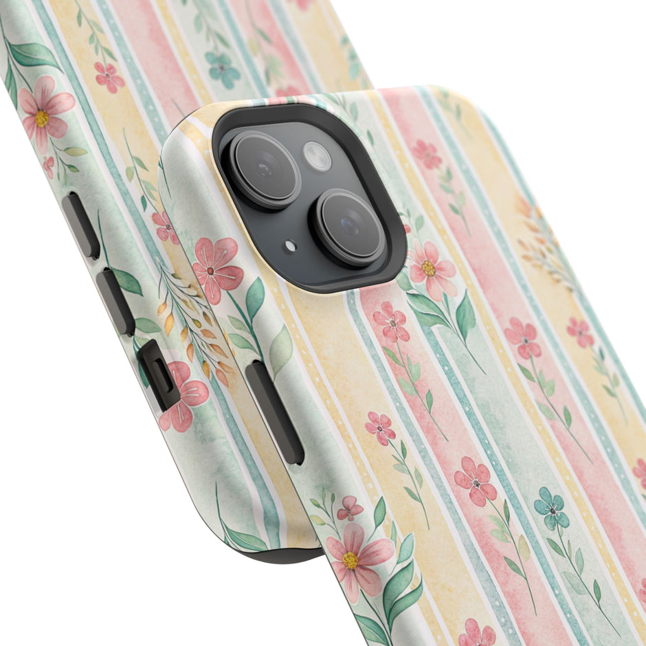 Floral Stripe - Extreme MagSafe Phone Case - Westport Cove