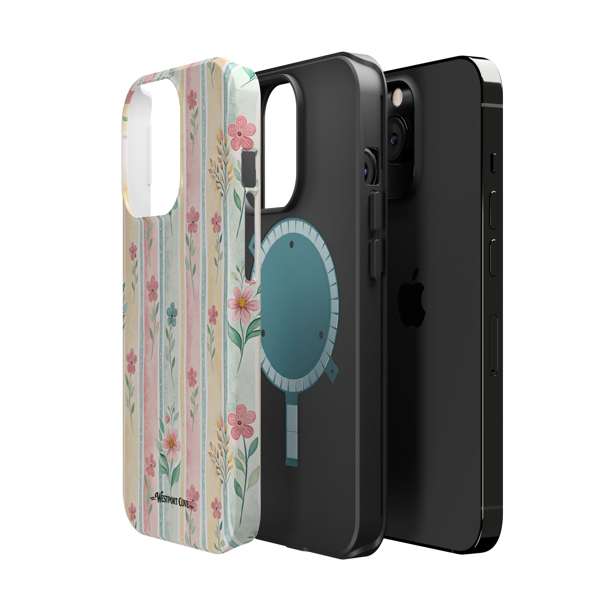 Floral Stripe - Extreme MagSafe Phone Case - Westport Cove