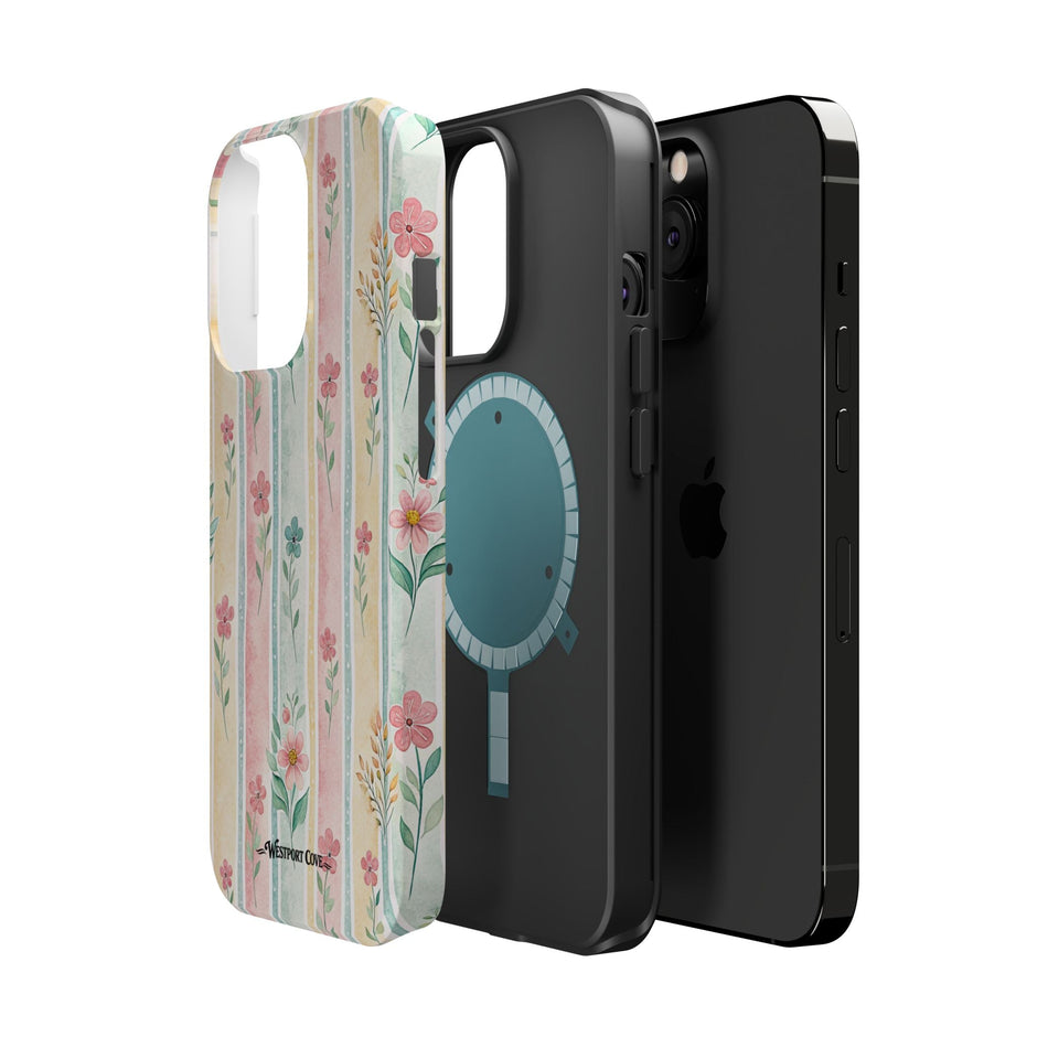 Floral Stripe - Extreme MagSafe Phone Case - Westport Cove