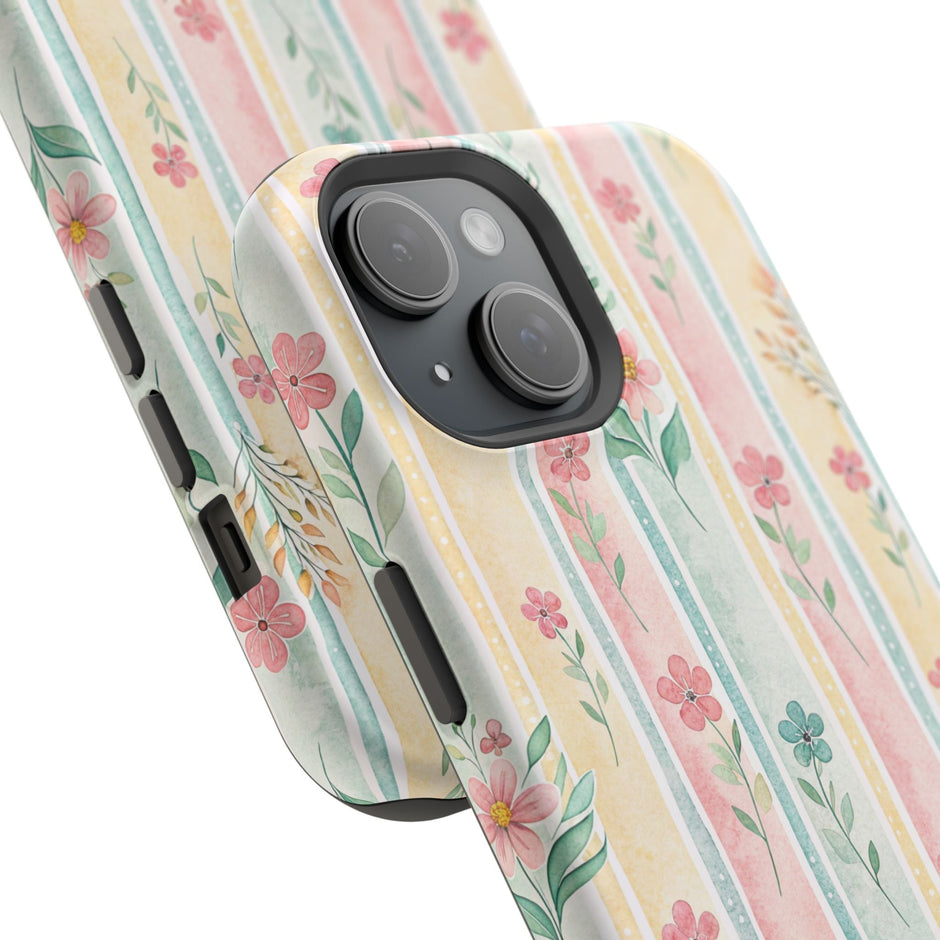 Floral Stripe - Extreme MagSafe Phone Case - Westport Cove