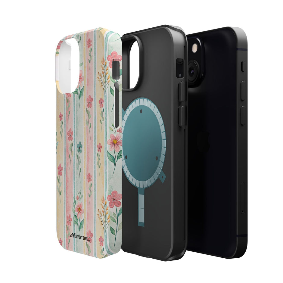 Floral Stripe - Extreme MagSafe Phone Case - Westport Cove