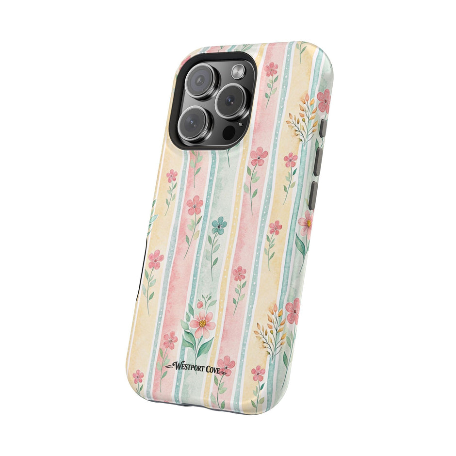 Floral Stripe - Extreme MagSafe Phone Case - Westport Cove