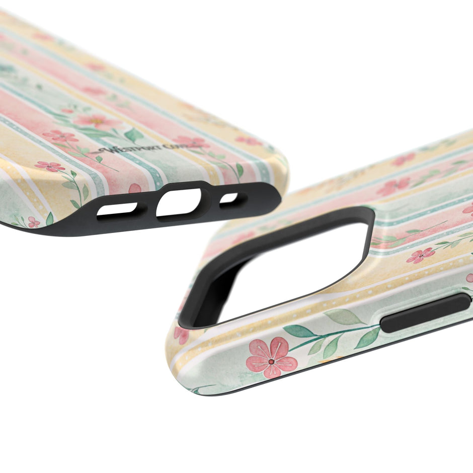 Floral Stripe - Extreme MagSafe Phone Case - Westport Cove