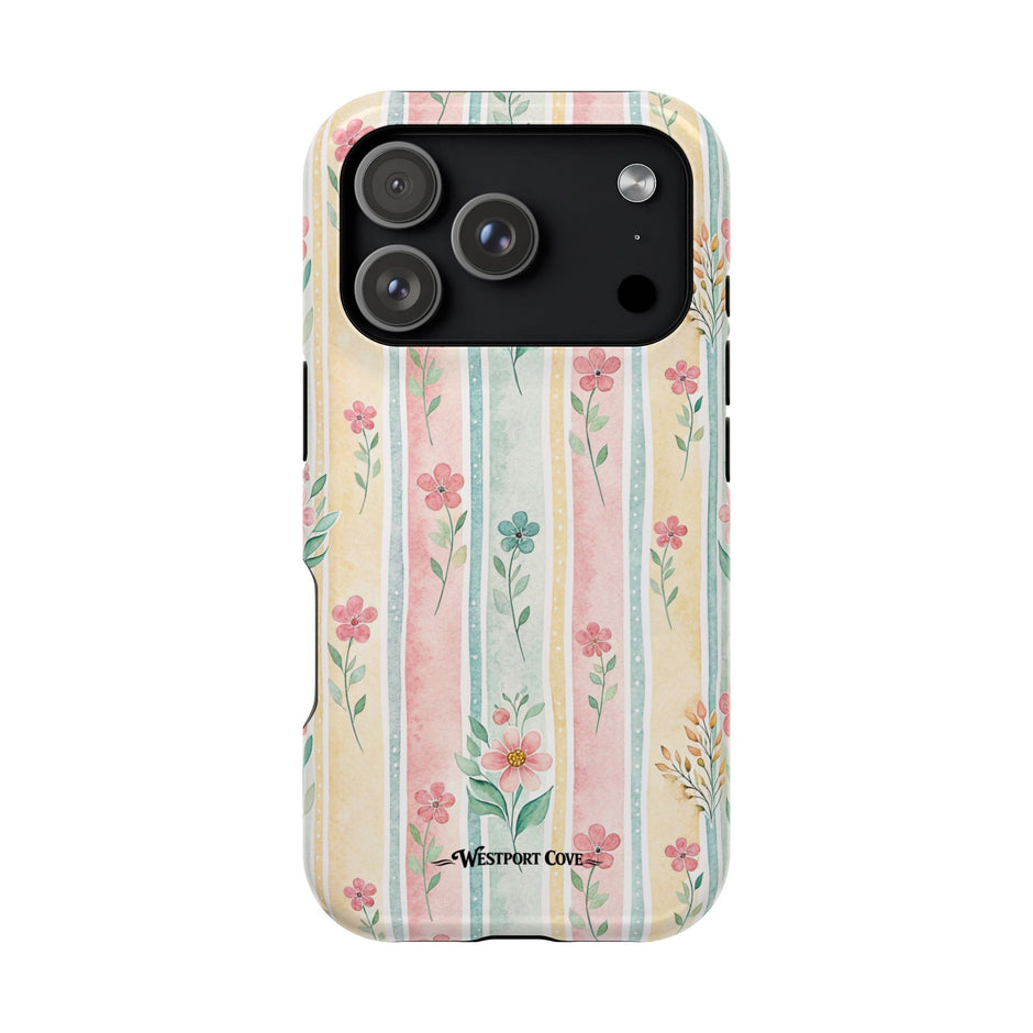 Floral Stripe - Extreme MagSafe Phone Case - Westport Cove