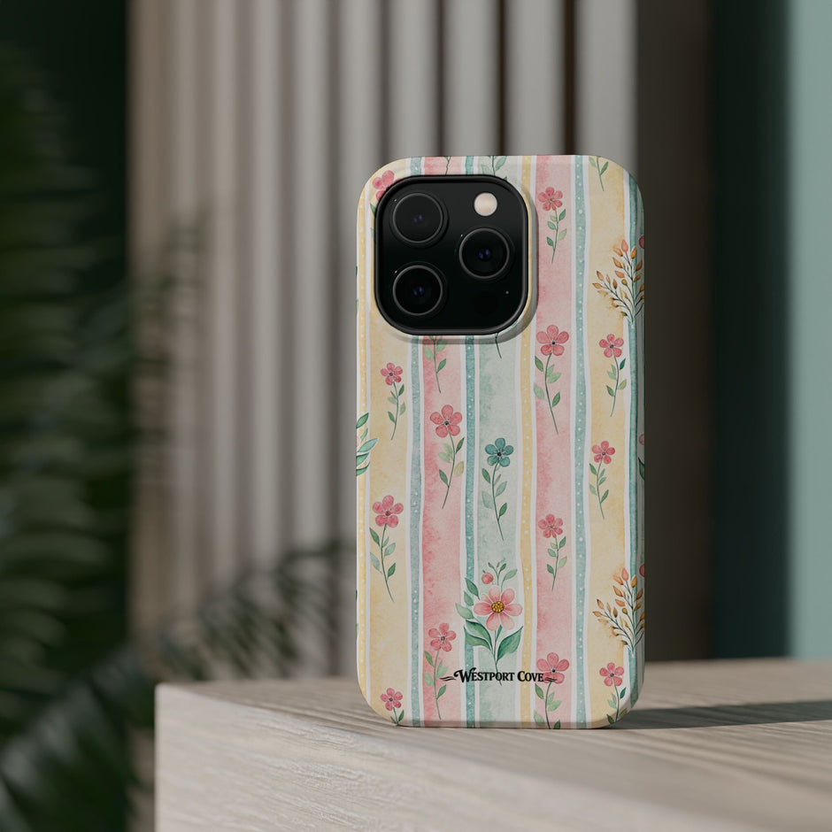 Floral Stripe - Extreme MagSafe Phone Case - Westport Cove