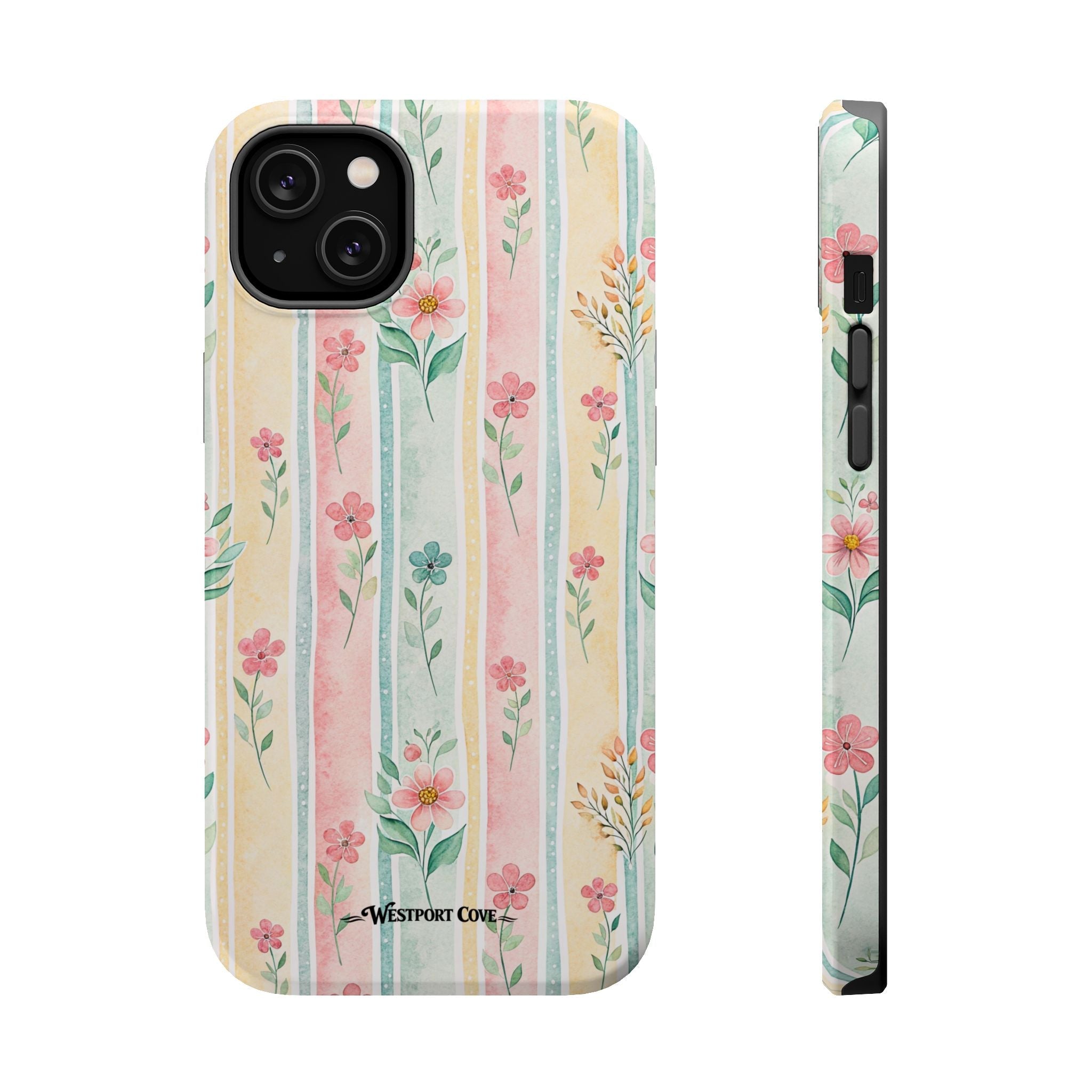 Floral Stripe - Extreme MagSafe Phone Case - Westport Cove
