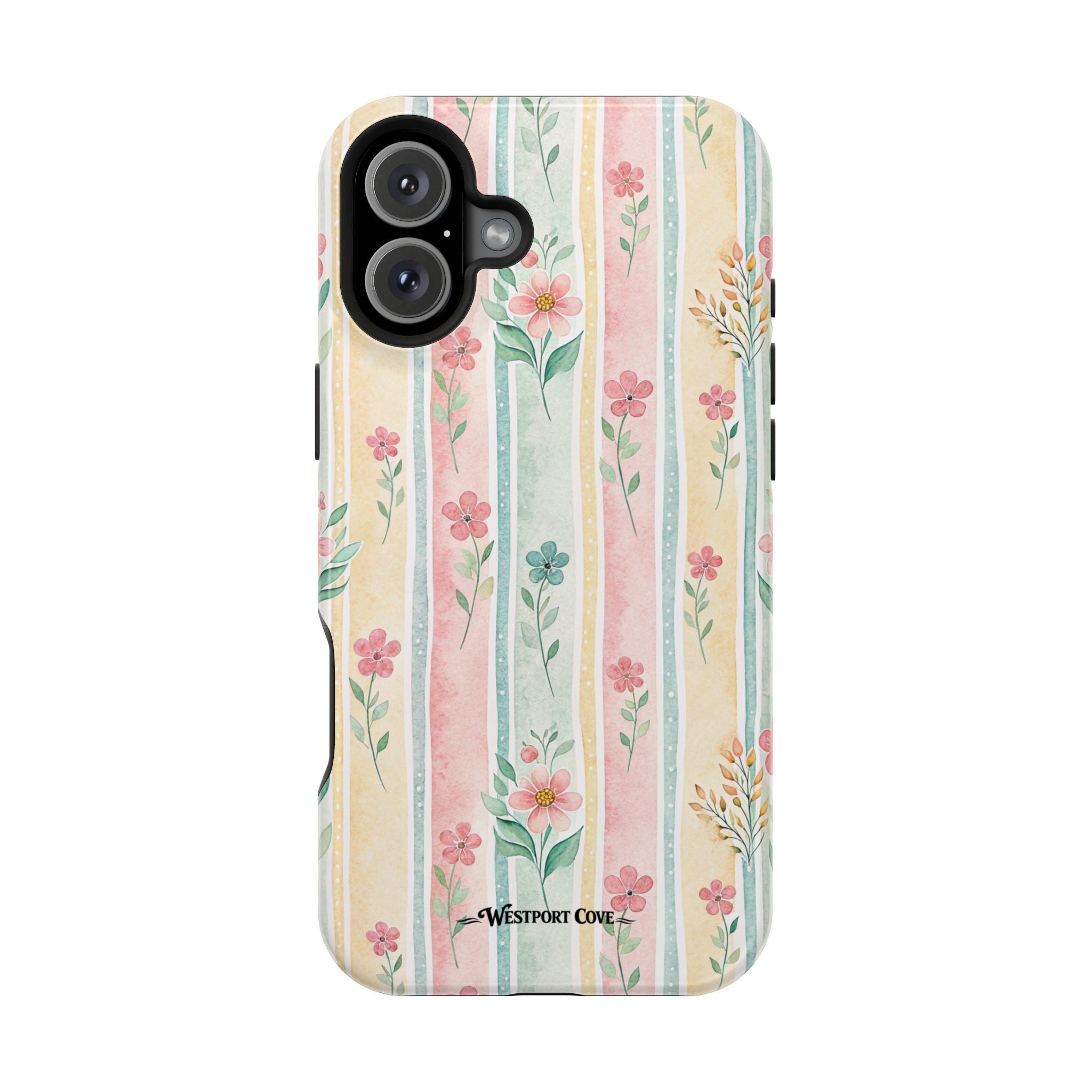 Floral Stripe - Extreme MagSafe Phone Case - Westport Cove