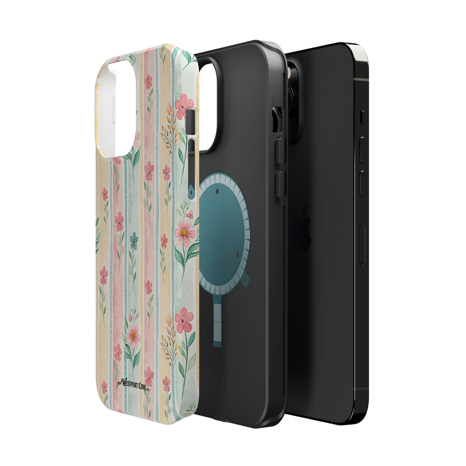 Floral Stripe - Extreme MagSafe Phone Case - Westport Cove