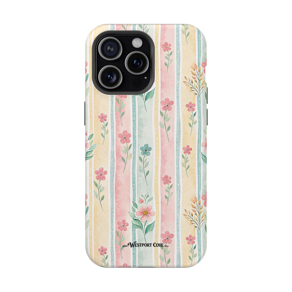 Floral Stripe - Extreme MagSafe Phone Case - Westport Cove