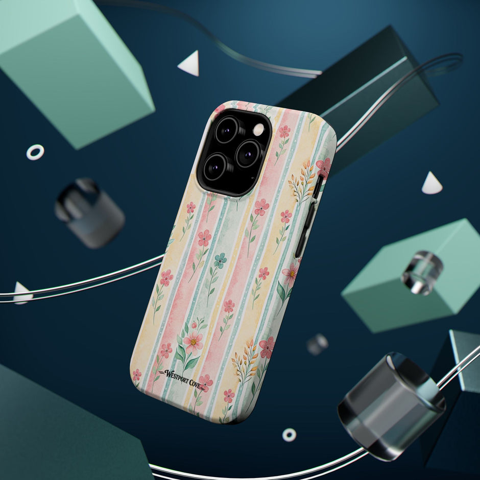 Floral Stripe - Extreme MagSafe Phone Case - Westport Cove