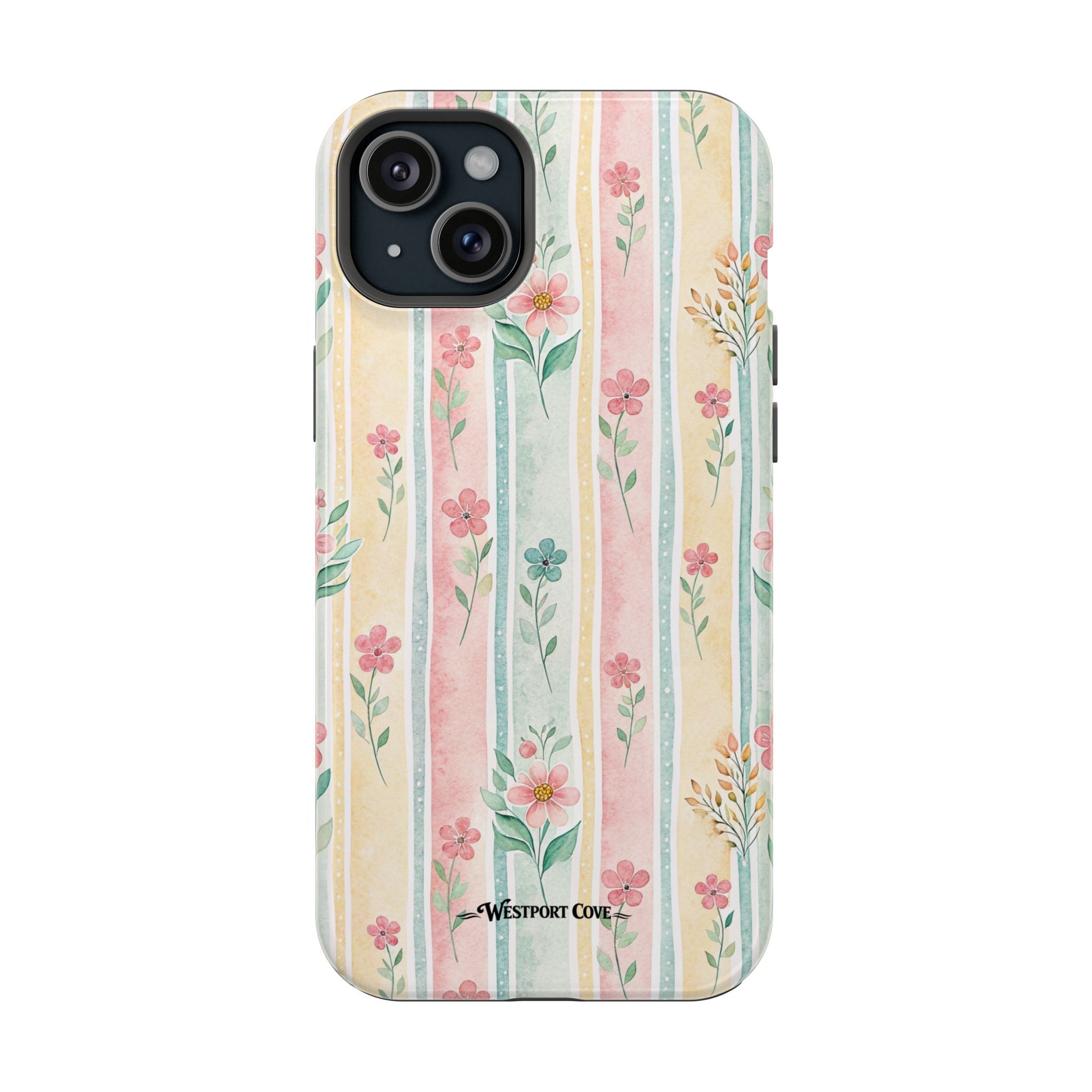 Floral Stripe - Extreme MagSafe Phone Case - Westport Cove