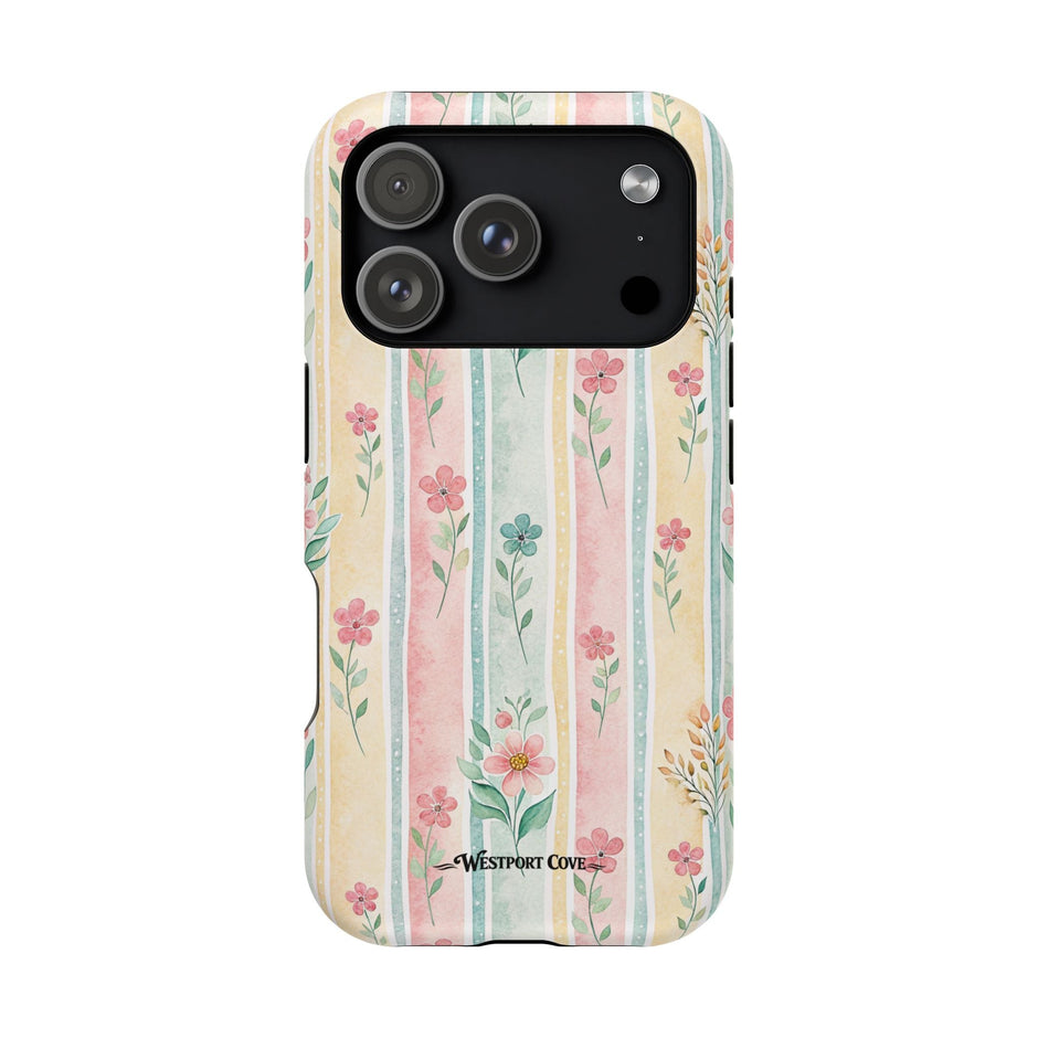 Floral Stripe - Extreme MagSafe Phone Case - Westport Cove