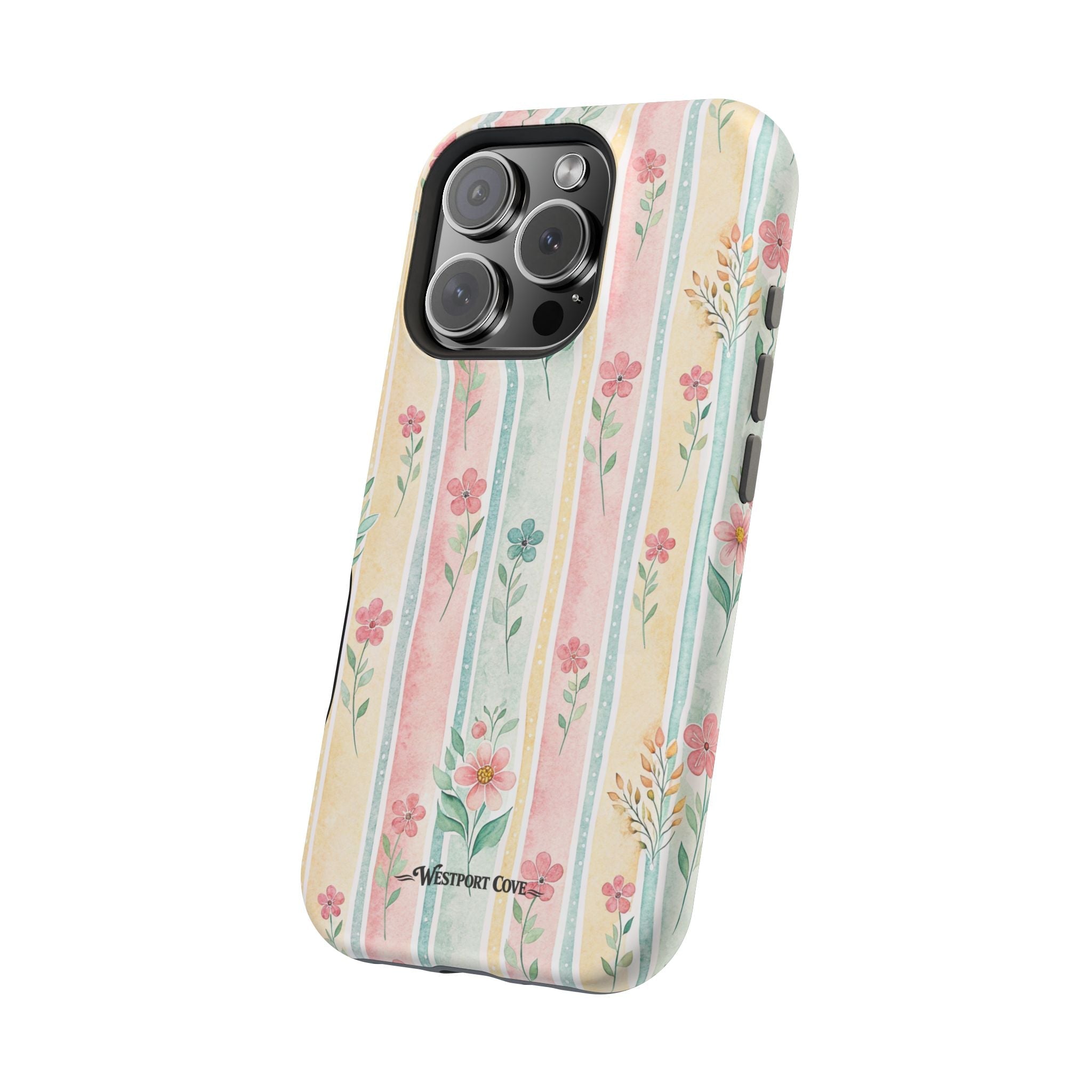 Floral Stripe - Extreme MagSafe Phone Case - Westport Cove