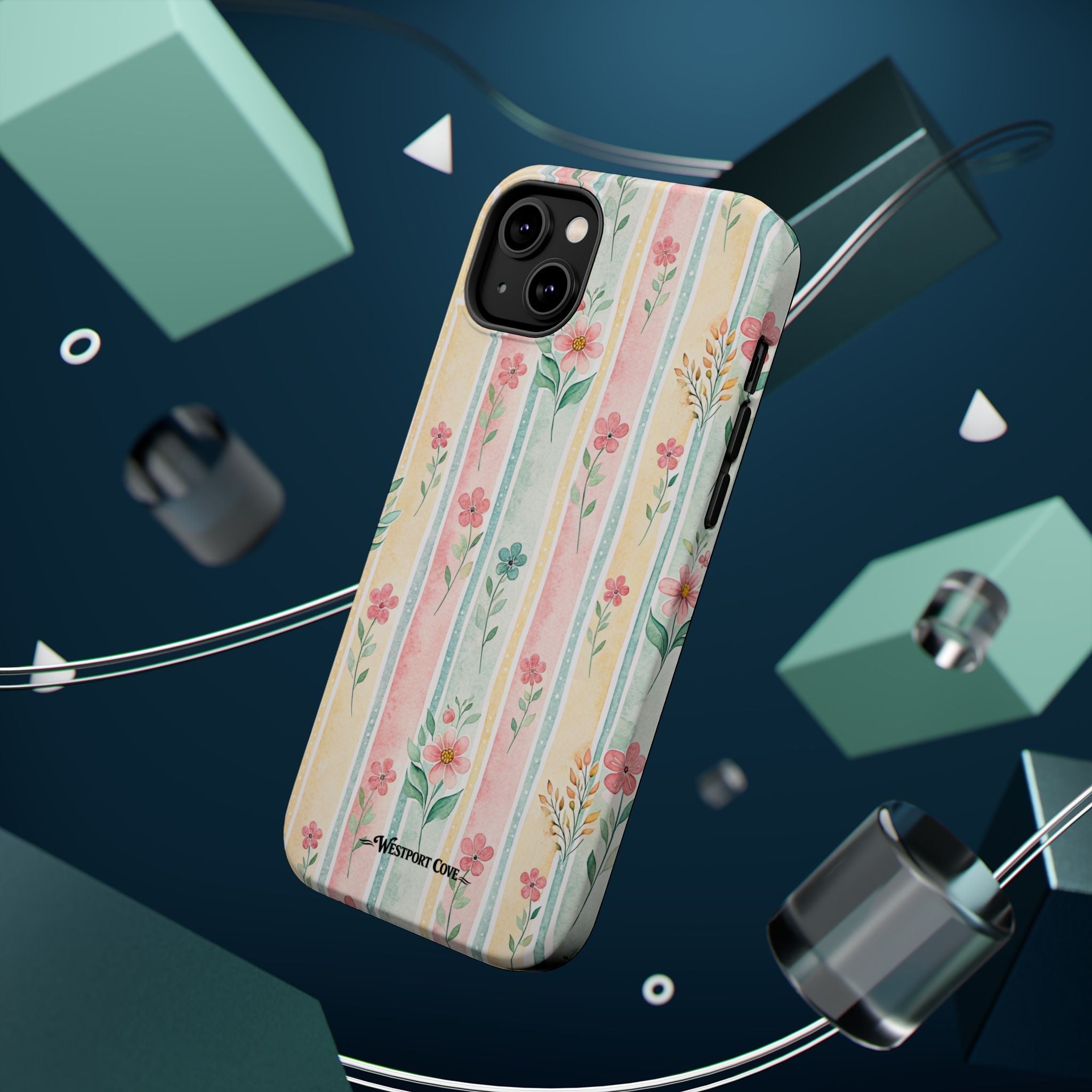 Floral Stripe - Extreme MagSafe Phone Case - Westport Cove