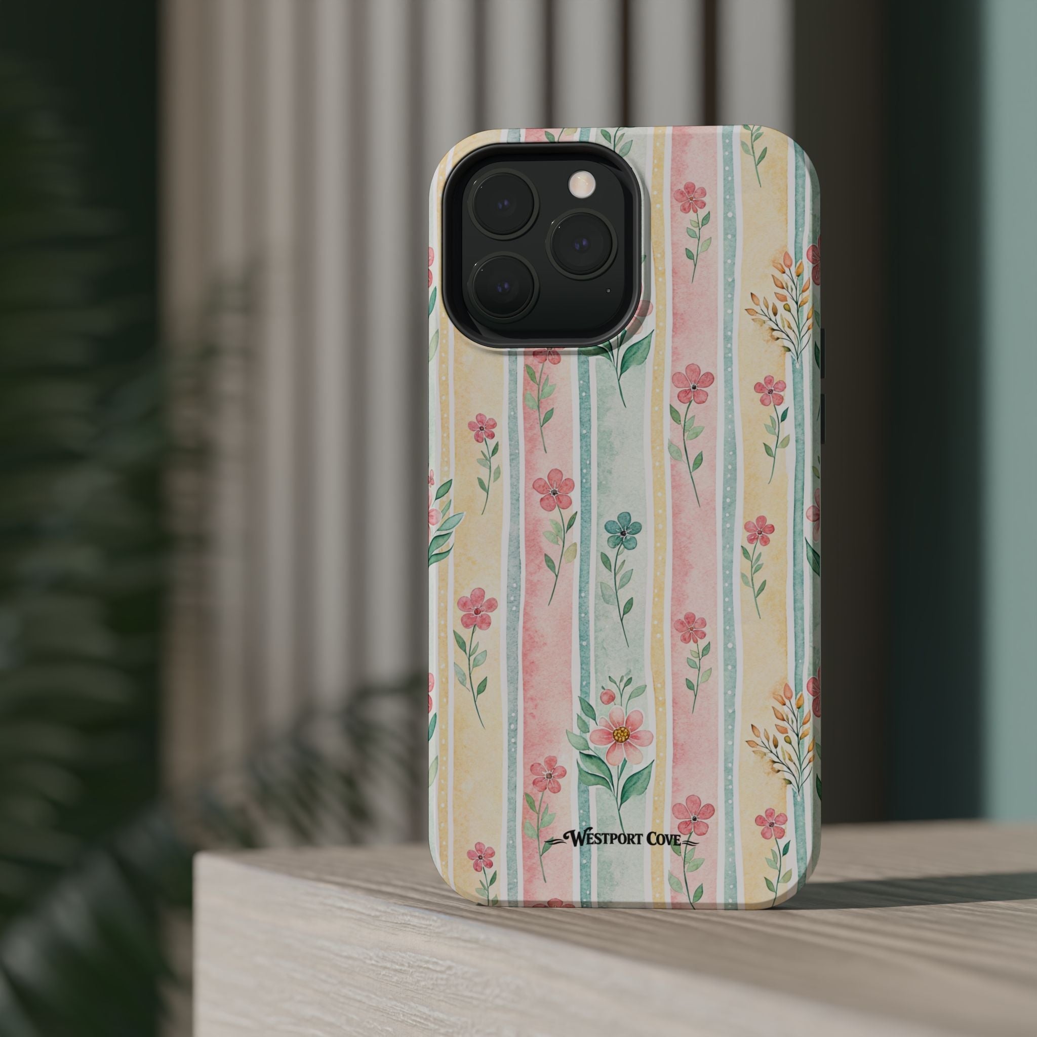 Floral Stripe - Extreme MagSafe Phone Case - Westport Cove