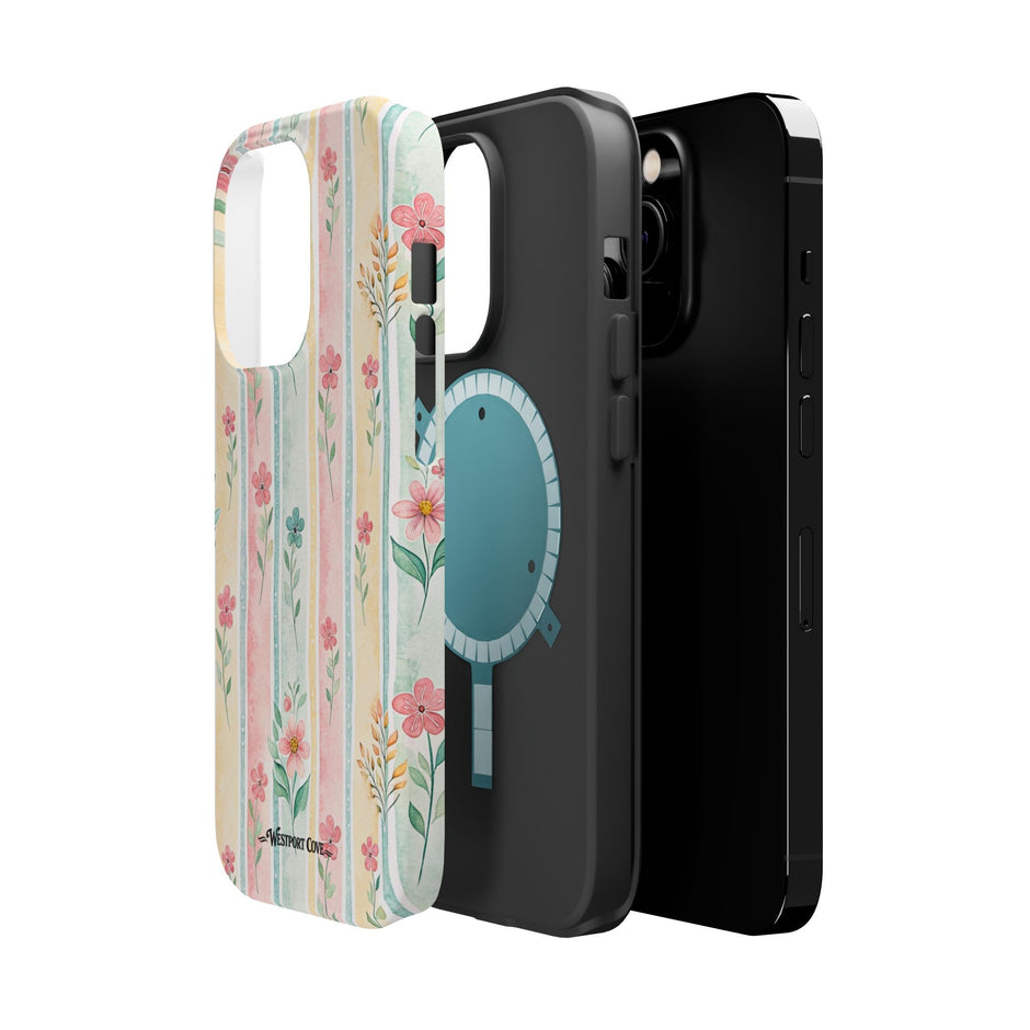 Floral Stripe - Extreme MagSafe Phone Case - Westport Cove