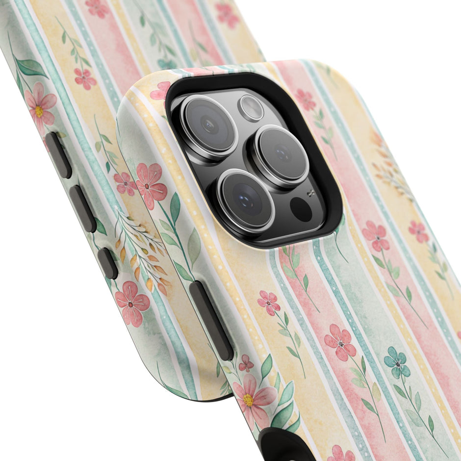 Floral Stripe - Extreme MagSafe Phone Case - Westport Cove