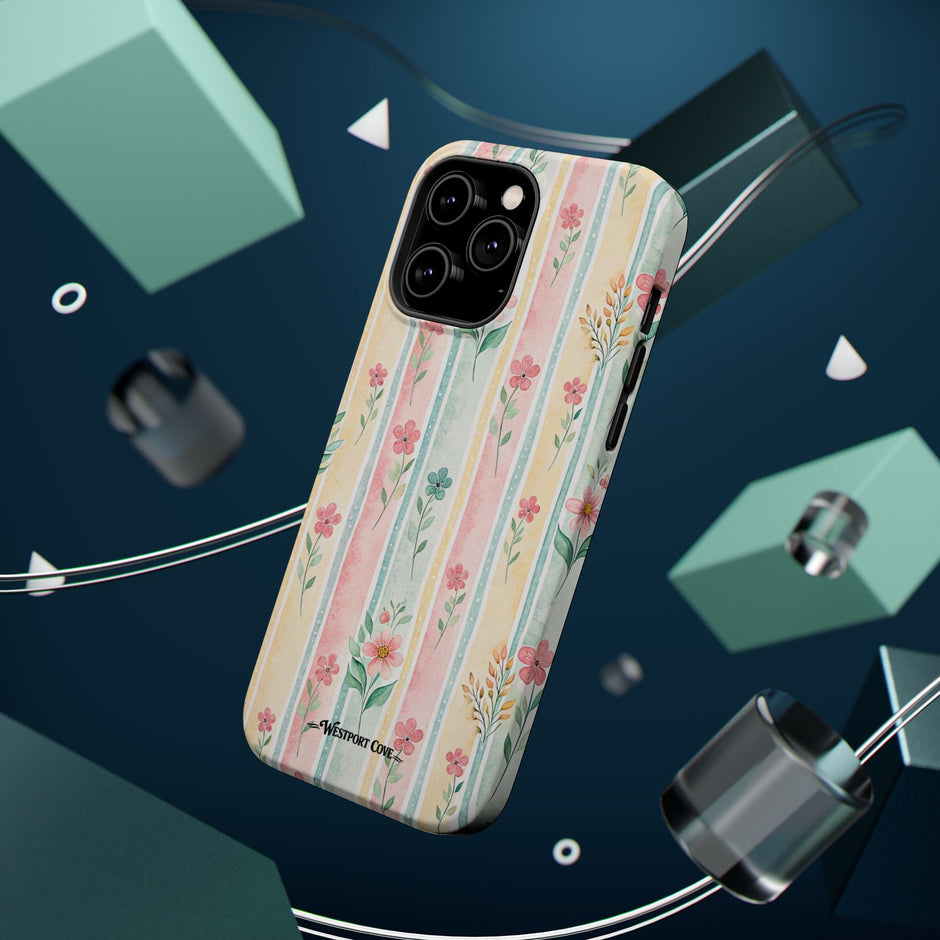 Floral Stripe - Extreme MagSafe Phone Case - Westport Cove