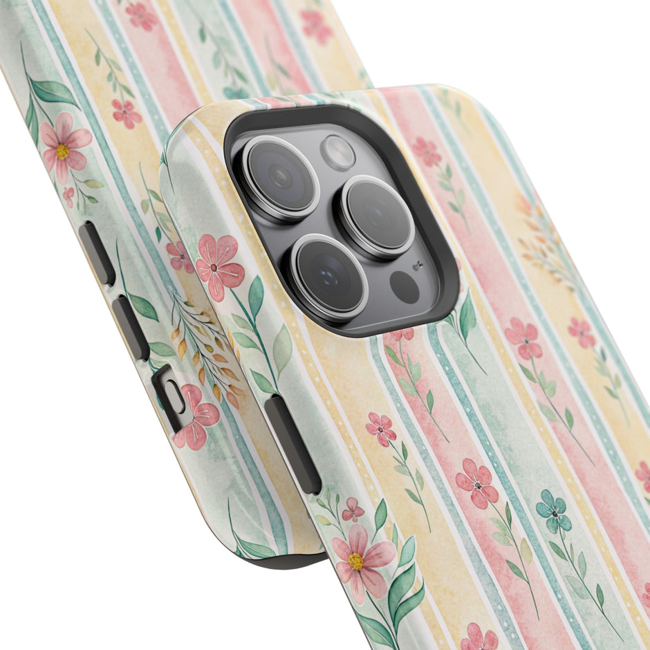 Floral Stripe - Extreme MagSafe Phone Case - Westport Cove