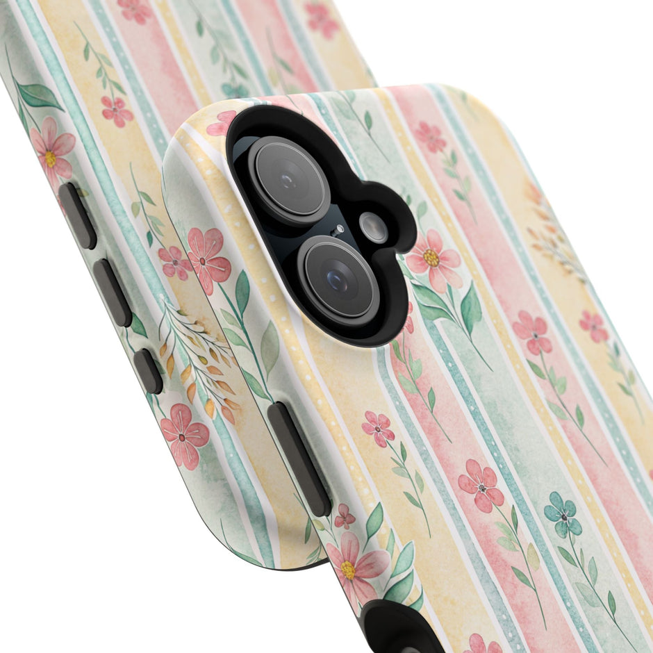 Floral Stripe - Extreme MagSafe Phone Case - Westport Cove