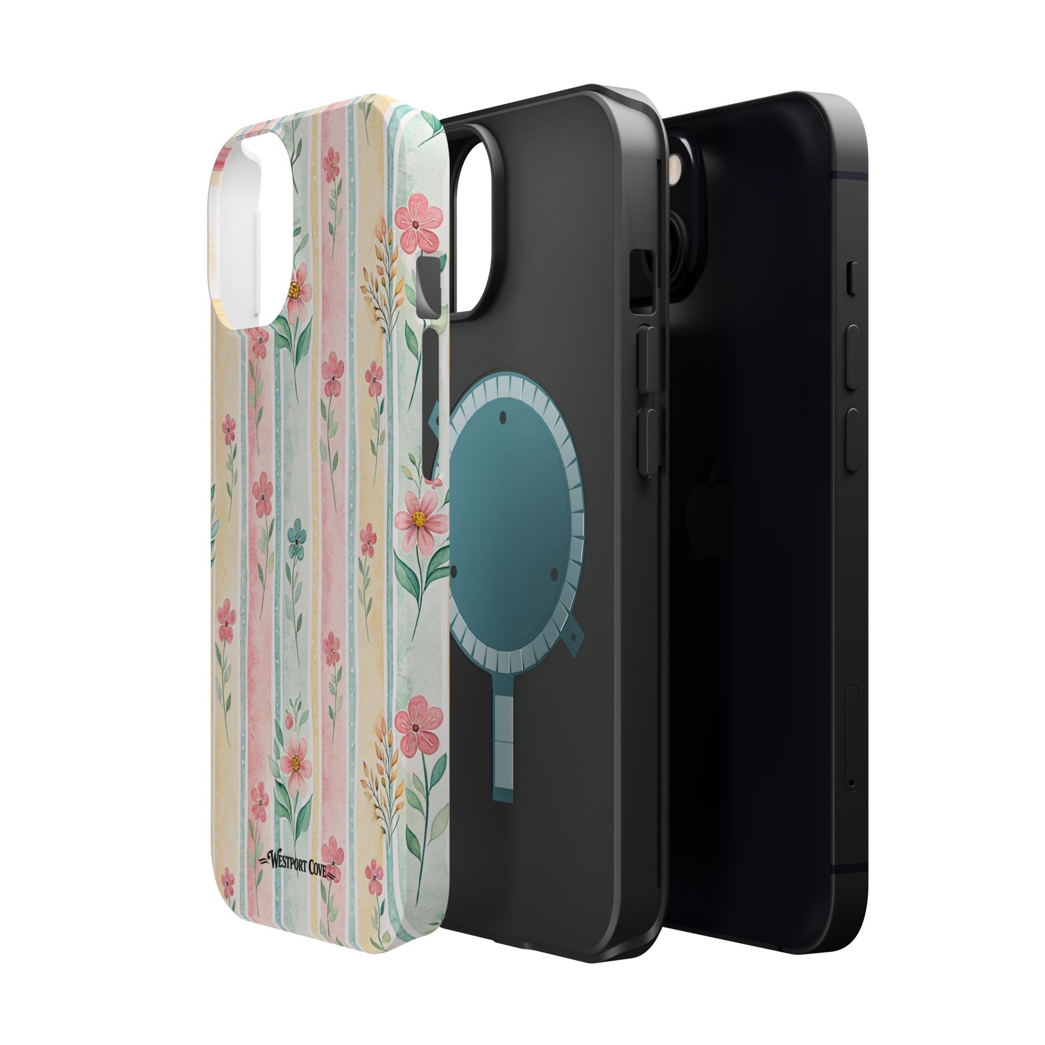Floral Stripe - Extreme MagSafe Phone Case - Westport Cove