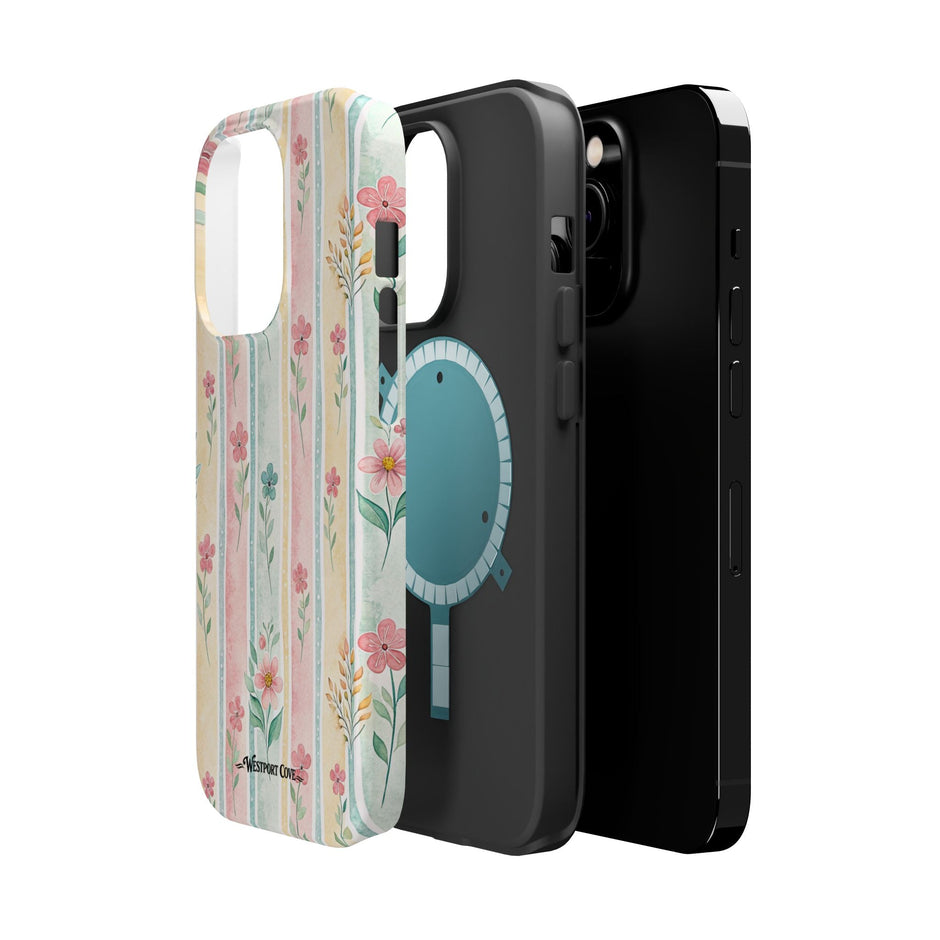 Floral Stripe - Extreme MagSafe Phone Case - Westport Cove