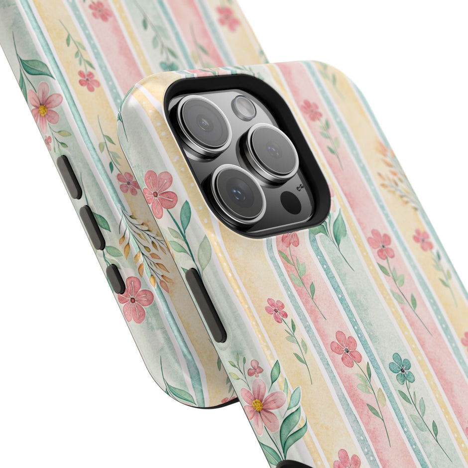 Floral Stripe - Extreme MagSafe Phone Case - Westport Cove