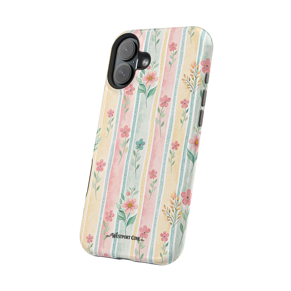 Floral Stripe - Extreme MagSafe Phone Case - Westport Cove