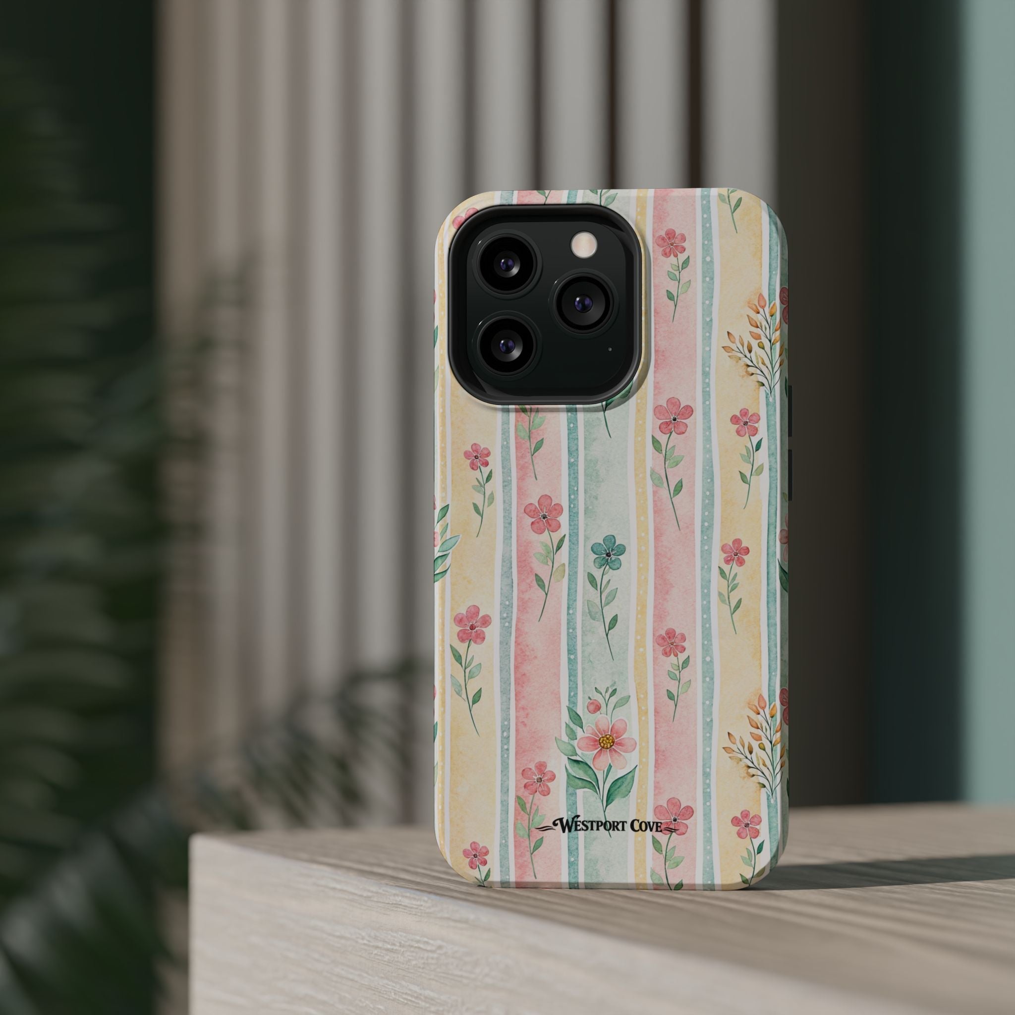 Floral Stripe - Extreme MagSafe Phone Case - Westport Cove