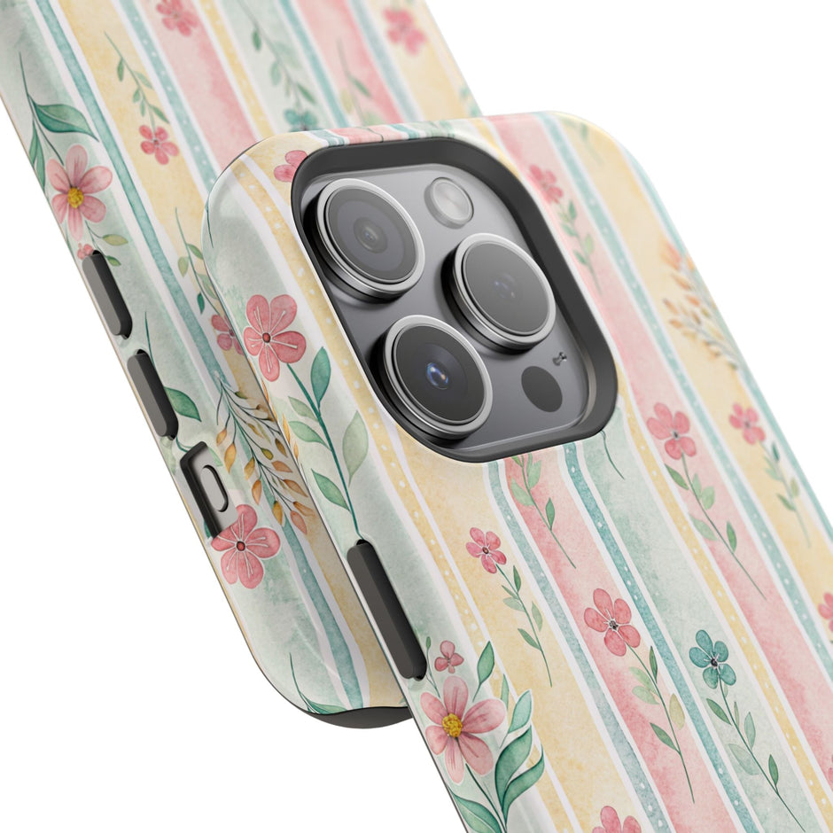 Floral Stripe - Extreme MagSafe Phone Case - Westport Cove