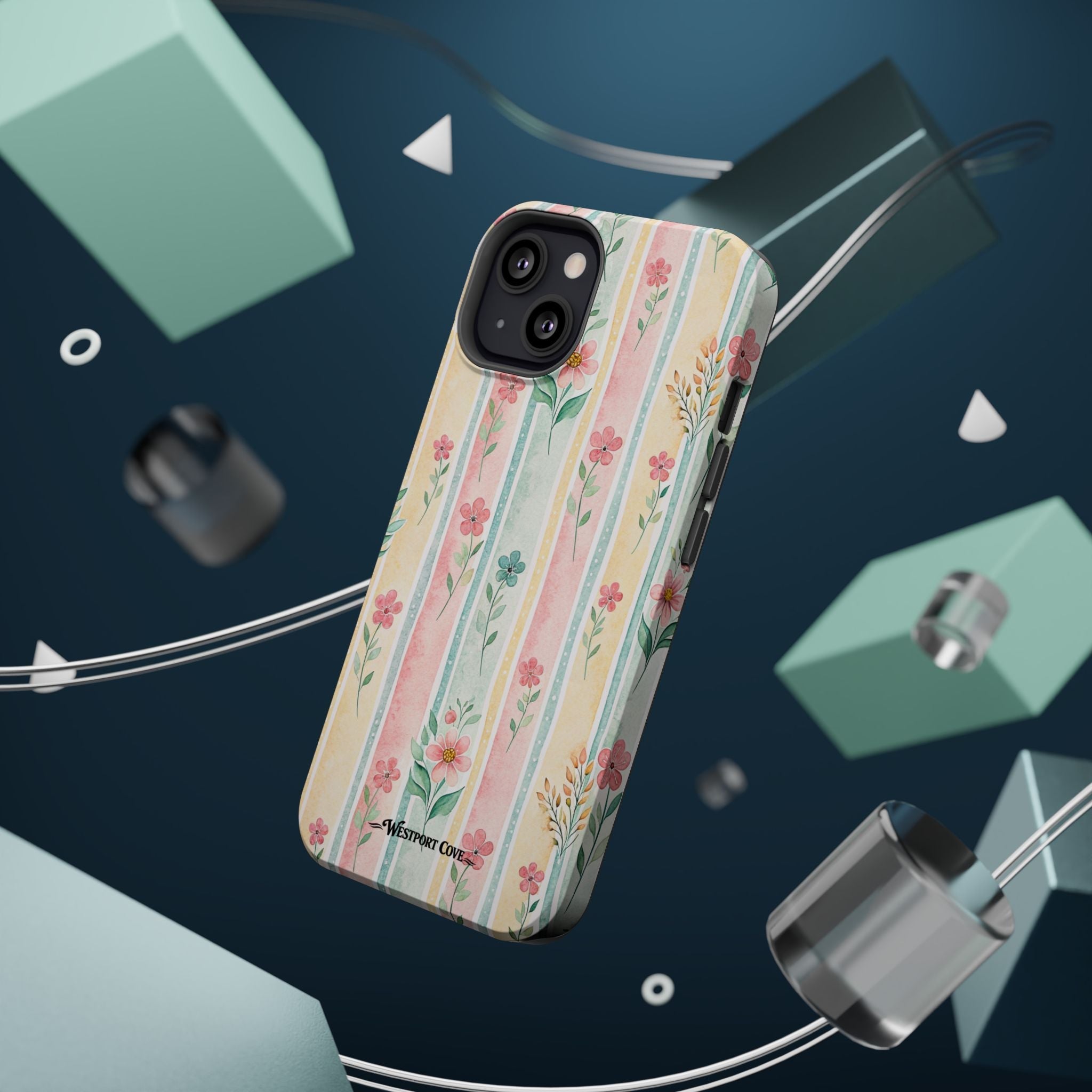 Floral Stripe - Extreme MagSafe Phone Case - Westport Cove