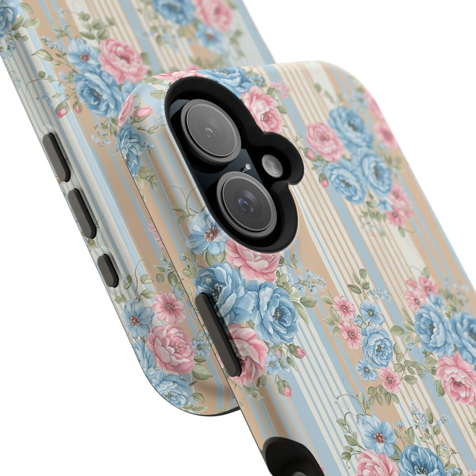 Floral Vintage Stripe - Extreme MagSafe Phone Case - Westport Cove