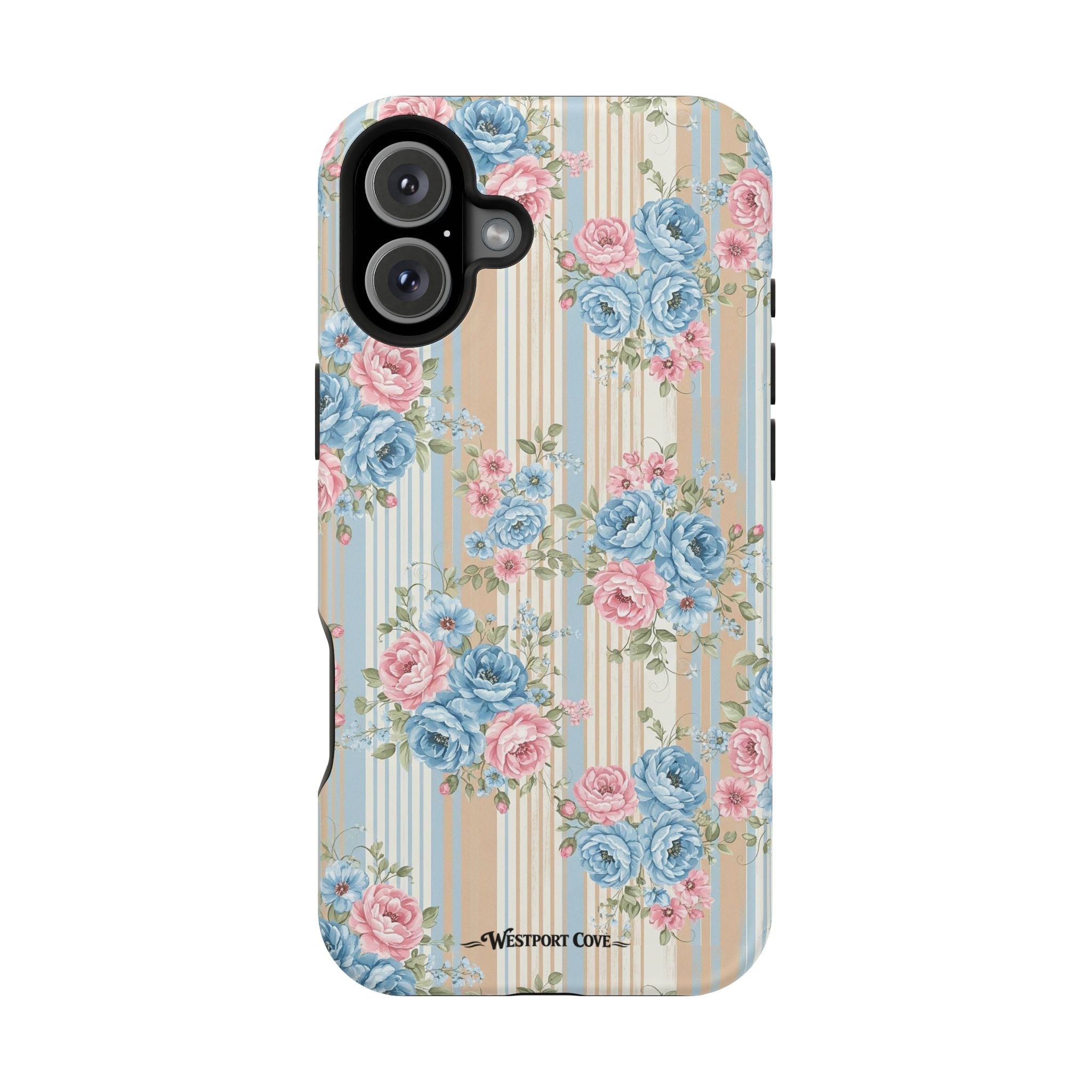Floral Vintage Stripe - Extreme MagSafe Phone Case - Westport Cove