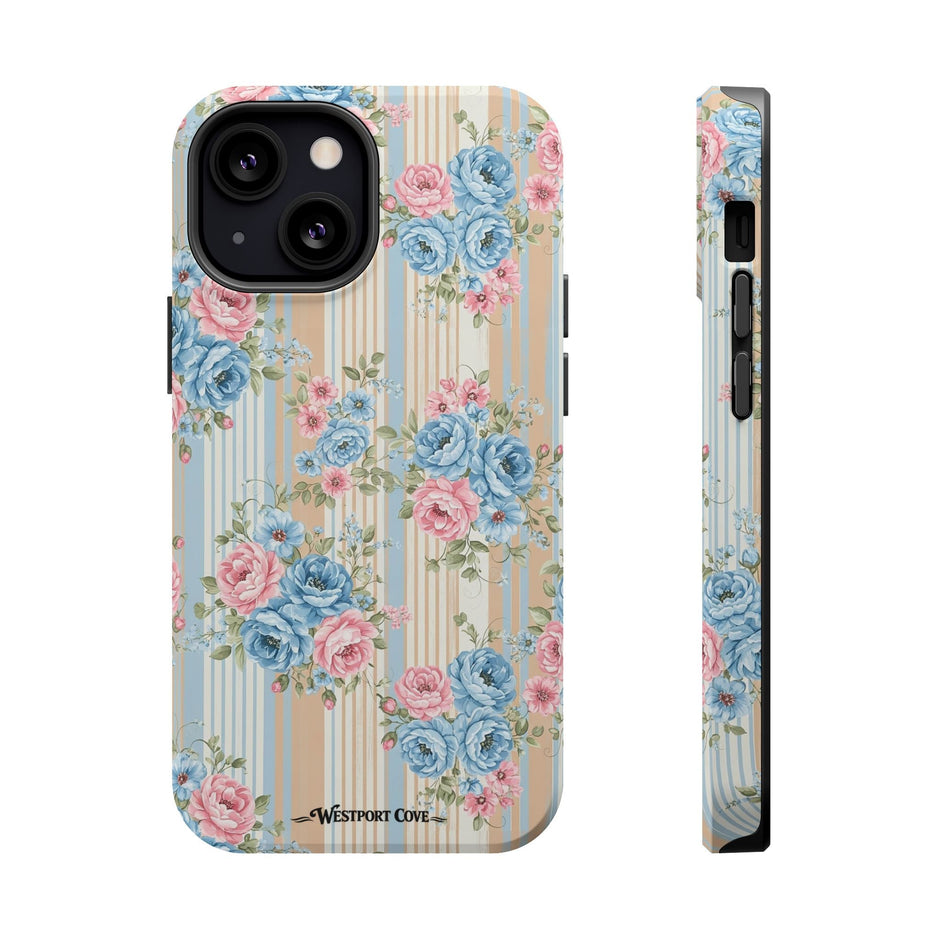 Floral Vintage Stripe - Extreme MagSafe Phone Case - Westport Cove