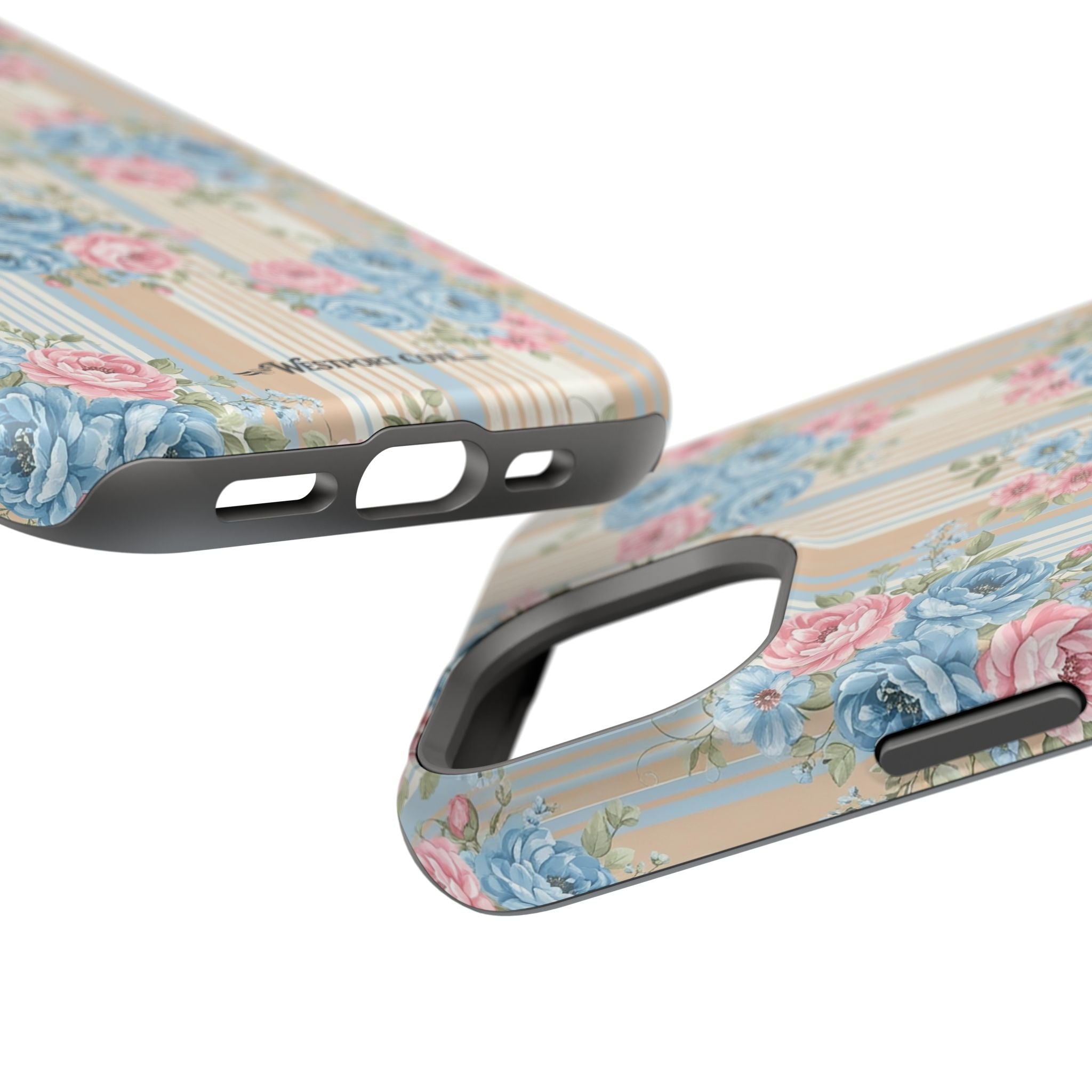 Floral Vintage Stripe - Extreme MagSafe Phone Case - Westport Cove