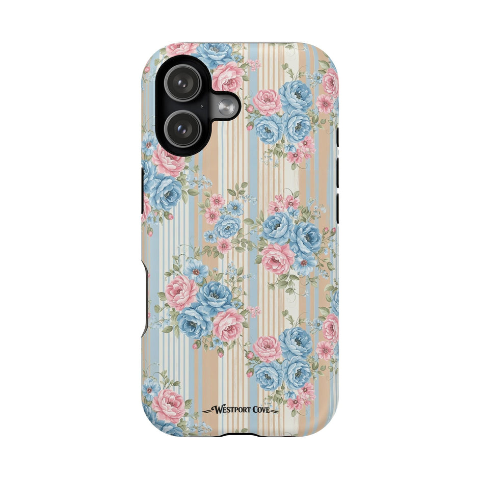 Floral Vintage Stripe - Extreme MagSafe Phone Case - Westport Cove